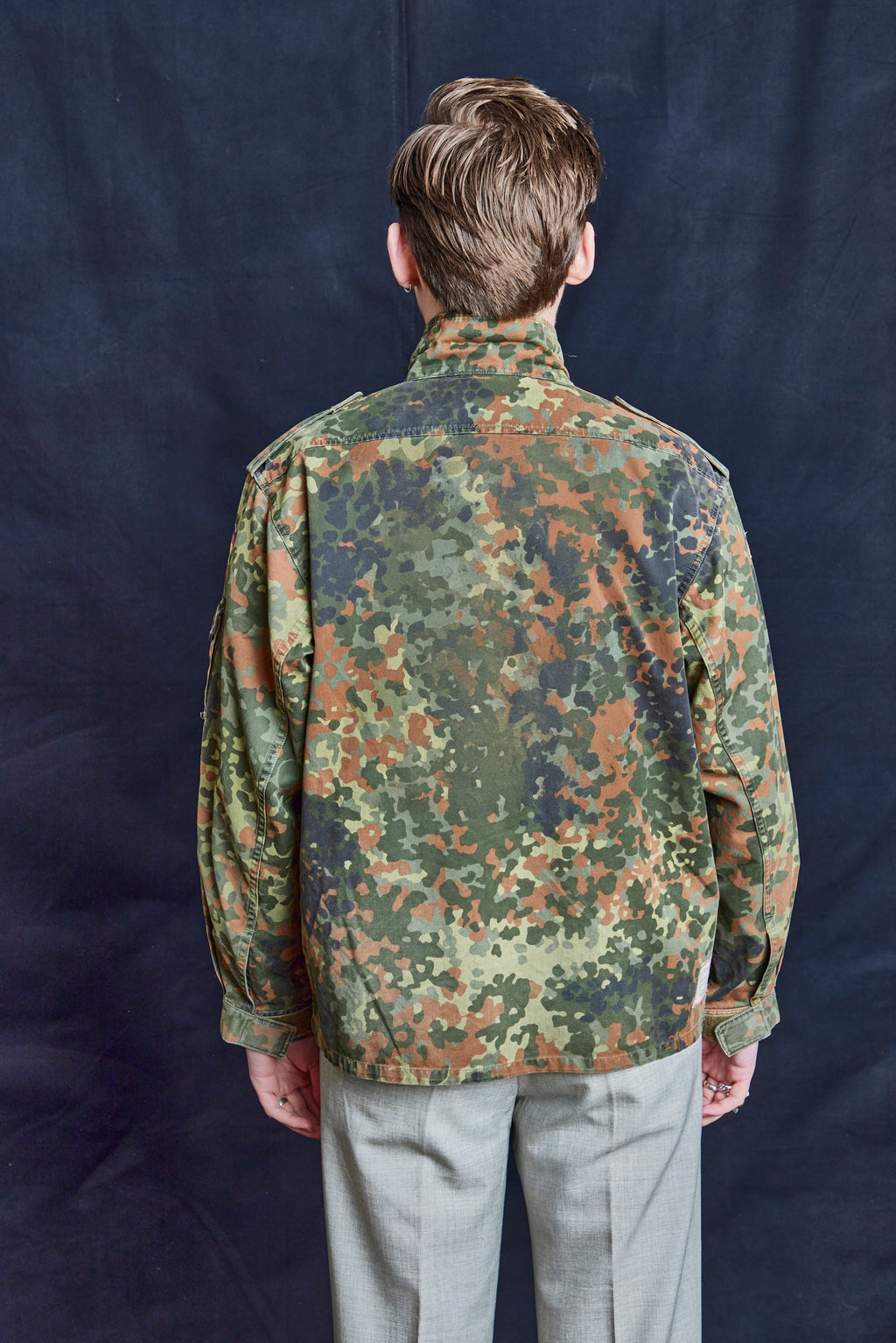 Vintage Military Flecktarn Field Shirt