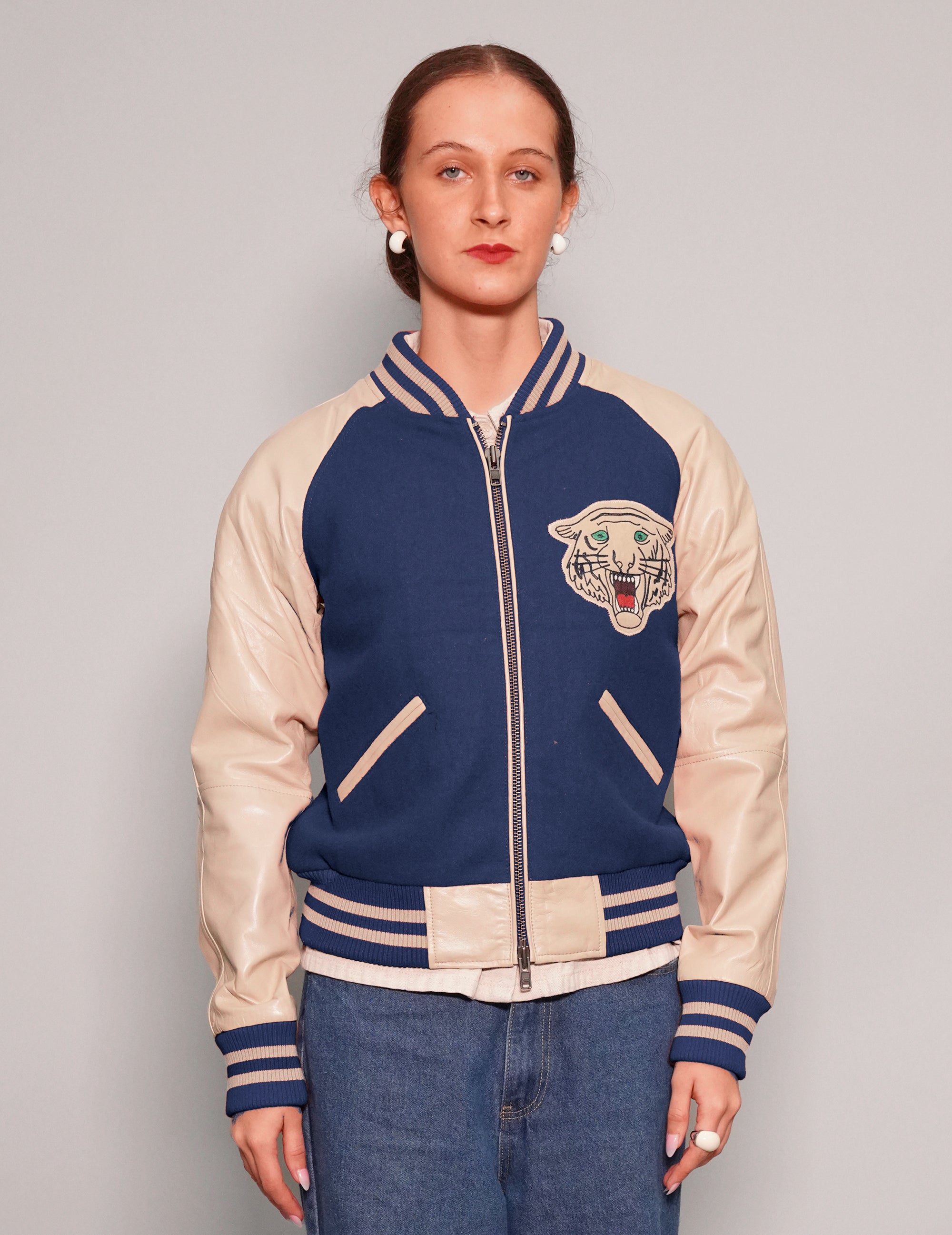 IMMORTAL Varsity Bomber Jacket - Blue