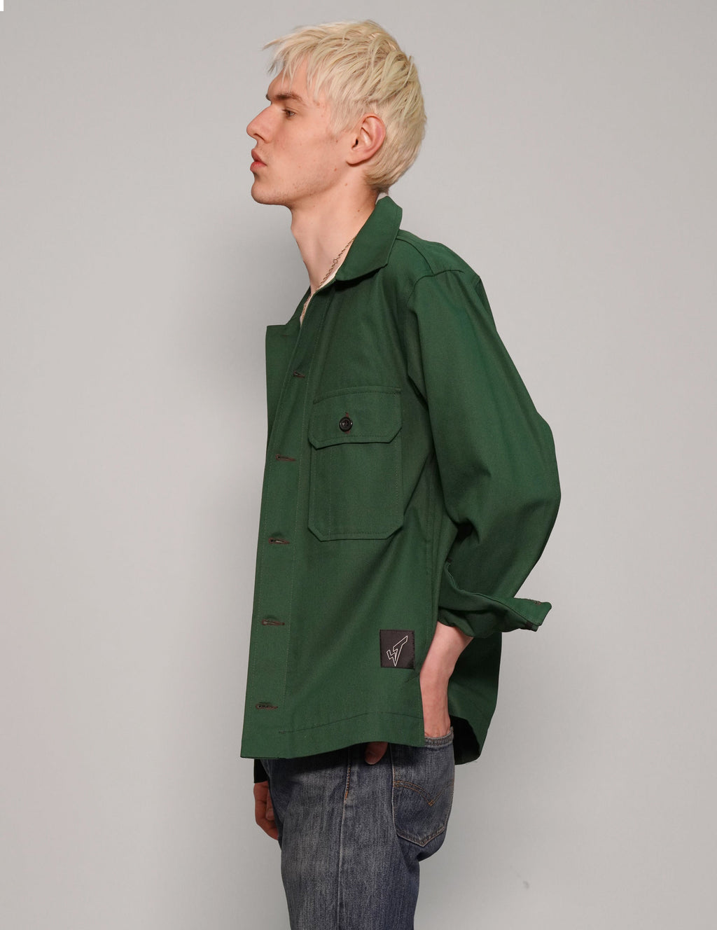 Cotton Workshirt in Khaki