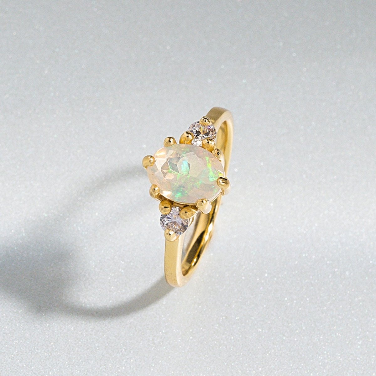 Opal Ring in 18k Gold Vermeil