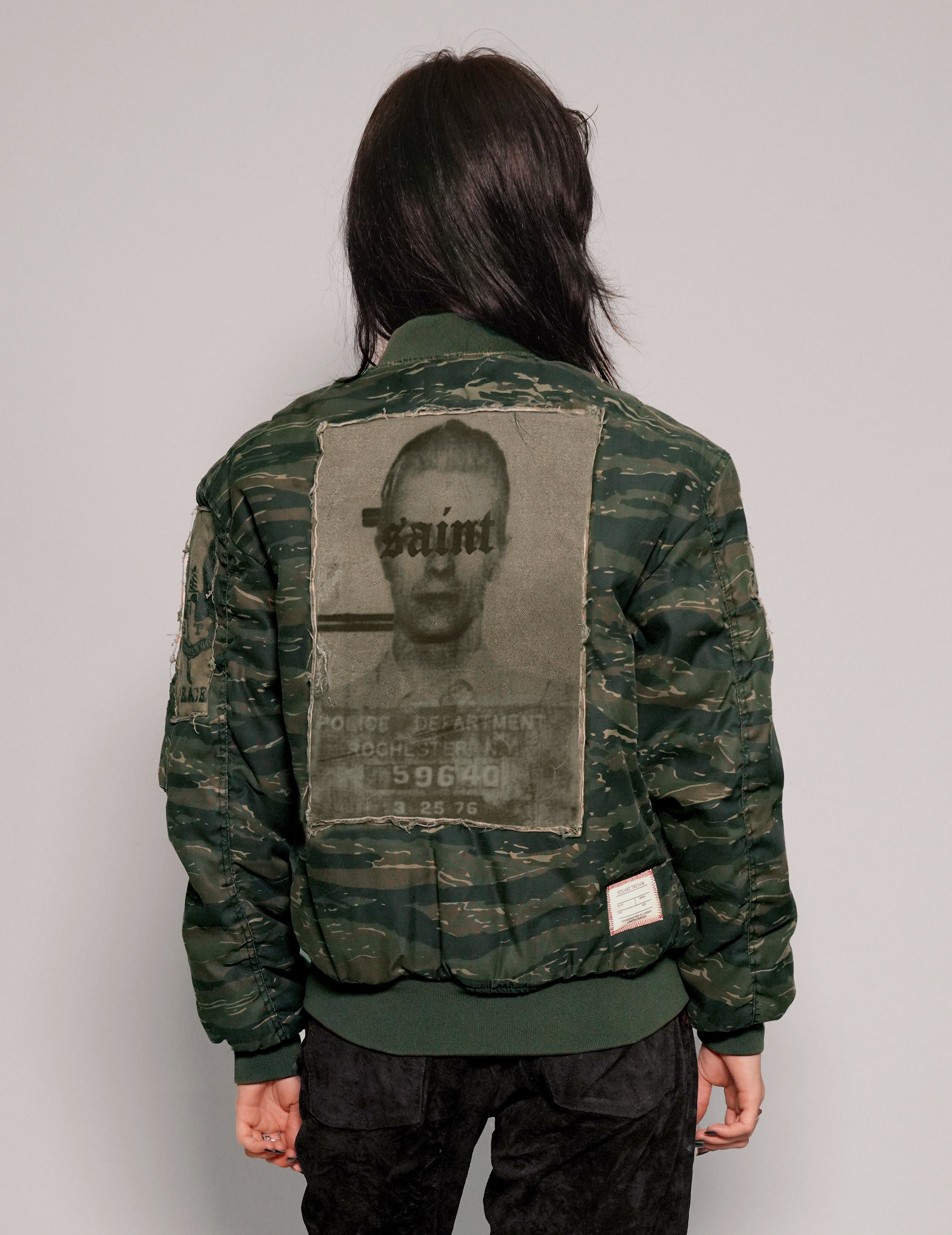 MA 1 Patched Bomber in Tiger Camo