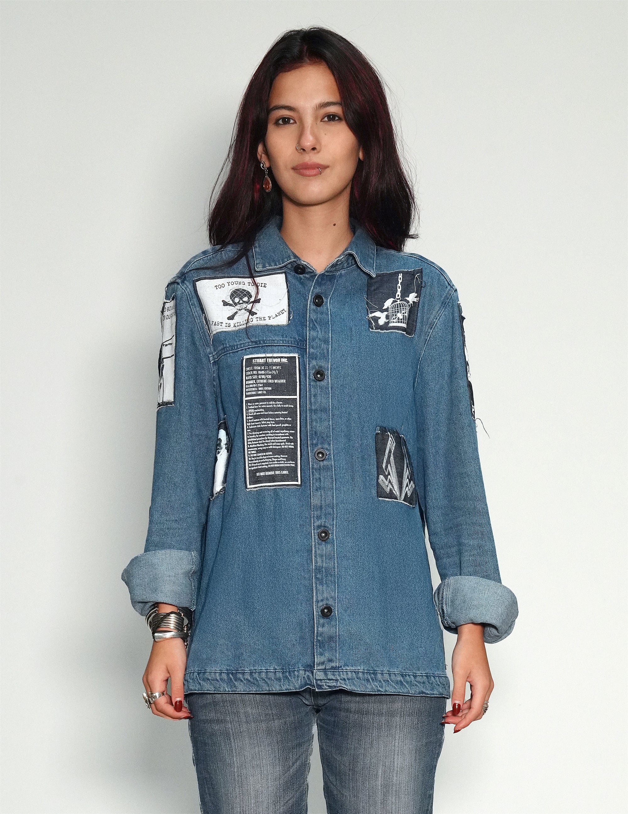Denim Patched Shirt