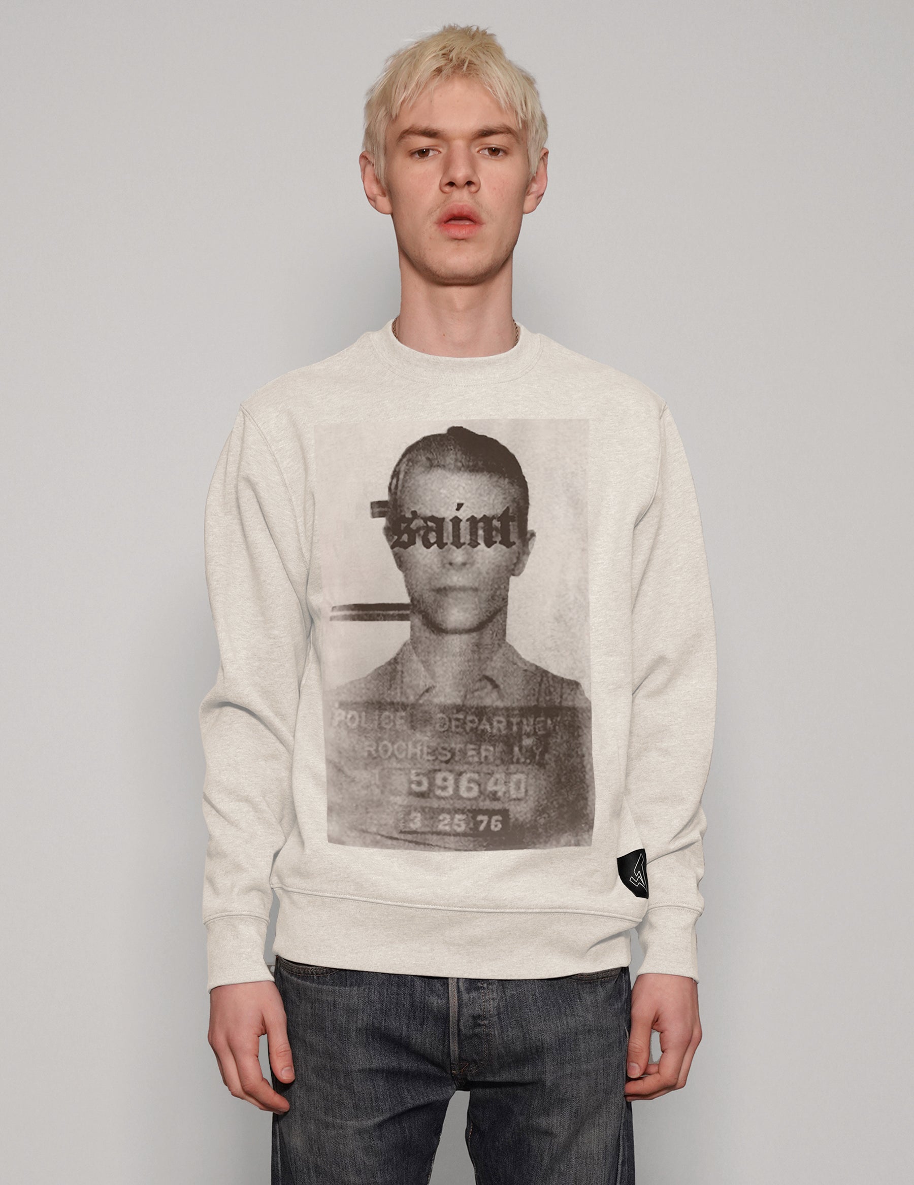 'Saint' Sweatshirt in Ecru