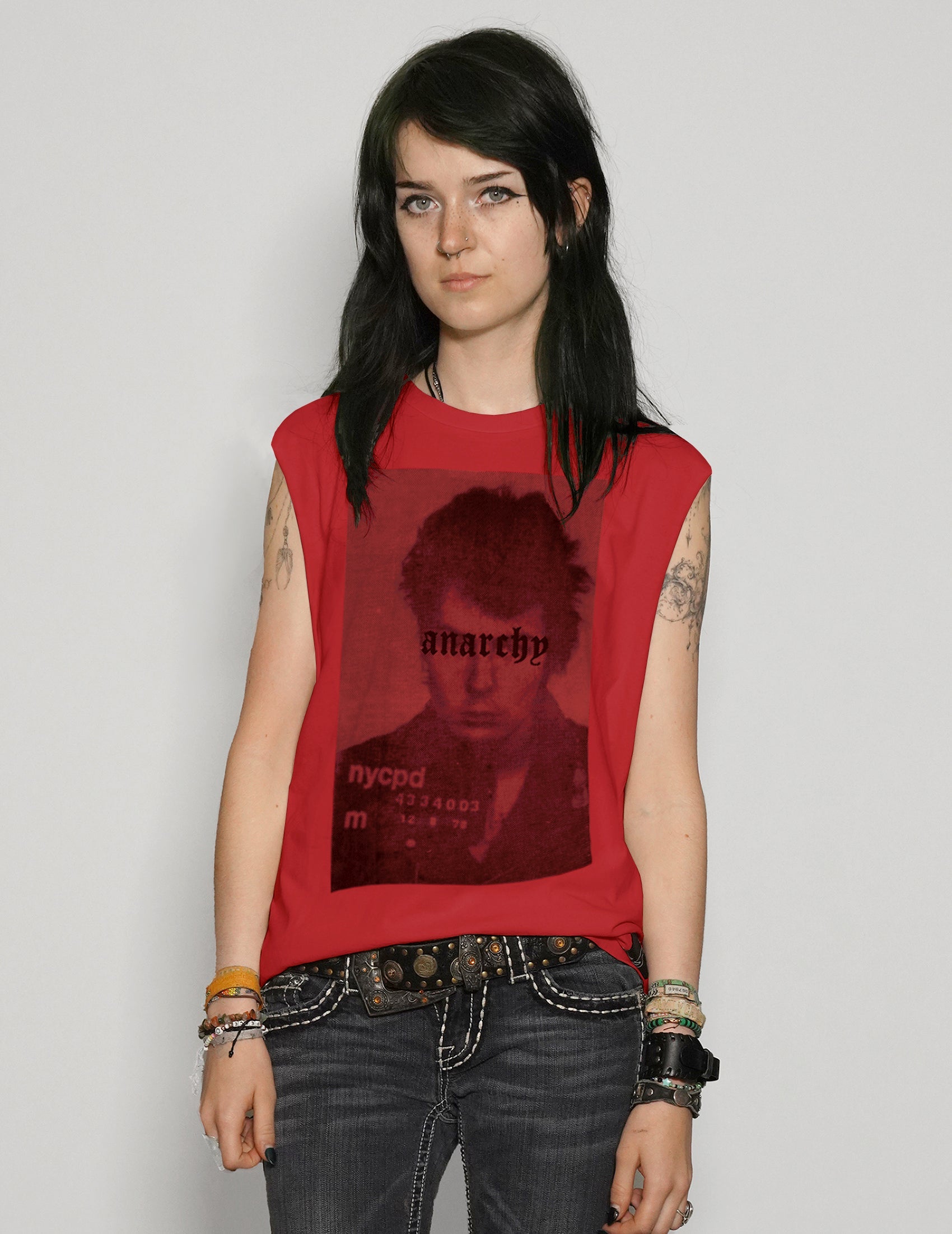 'Anarchy' Vest in Red