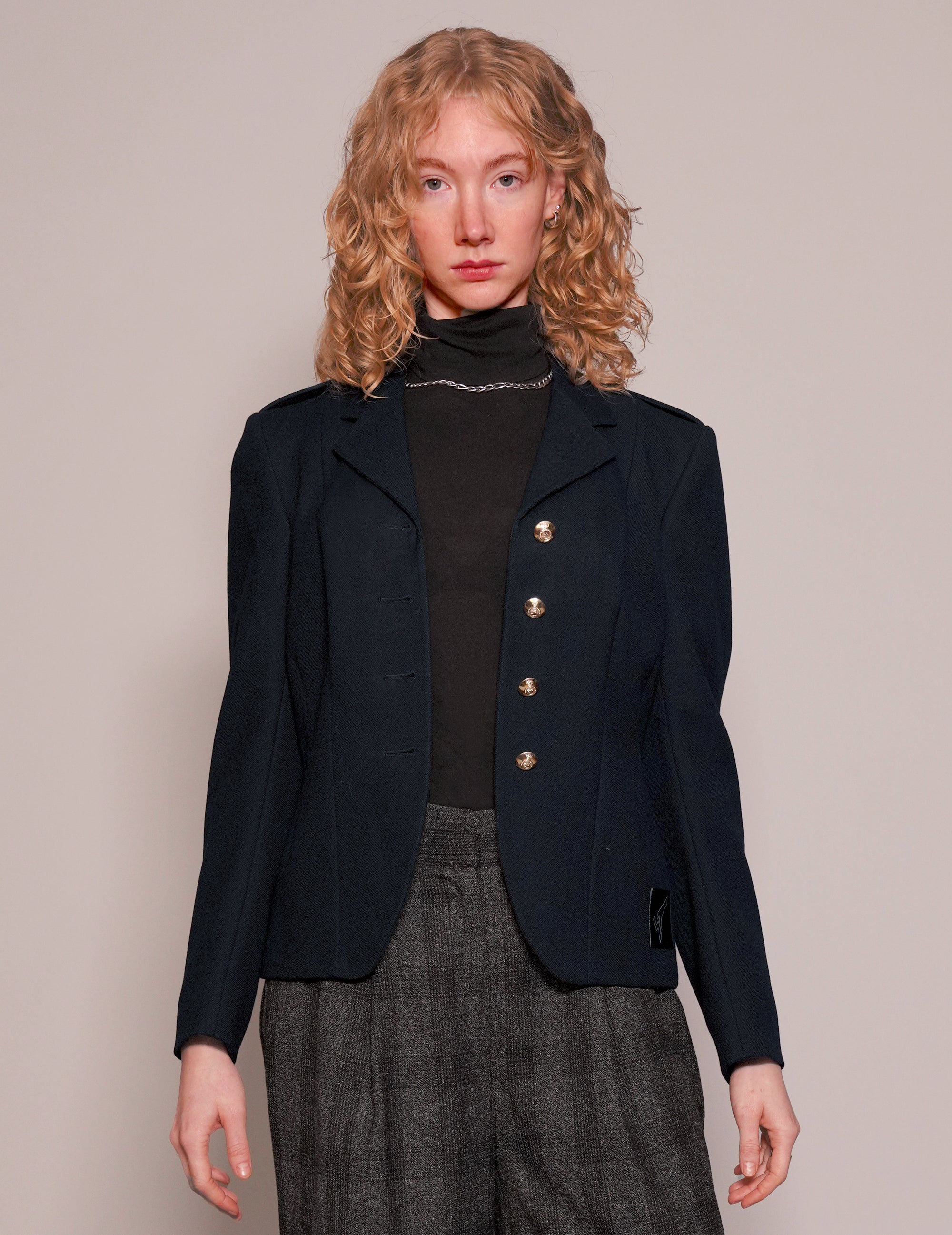 Vintage Naval Uniform Blazer in Navy