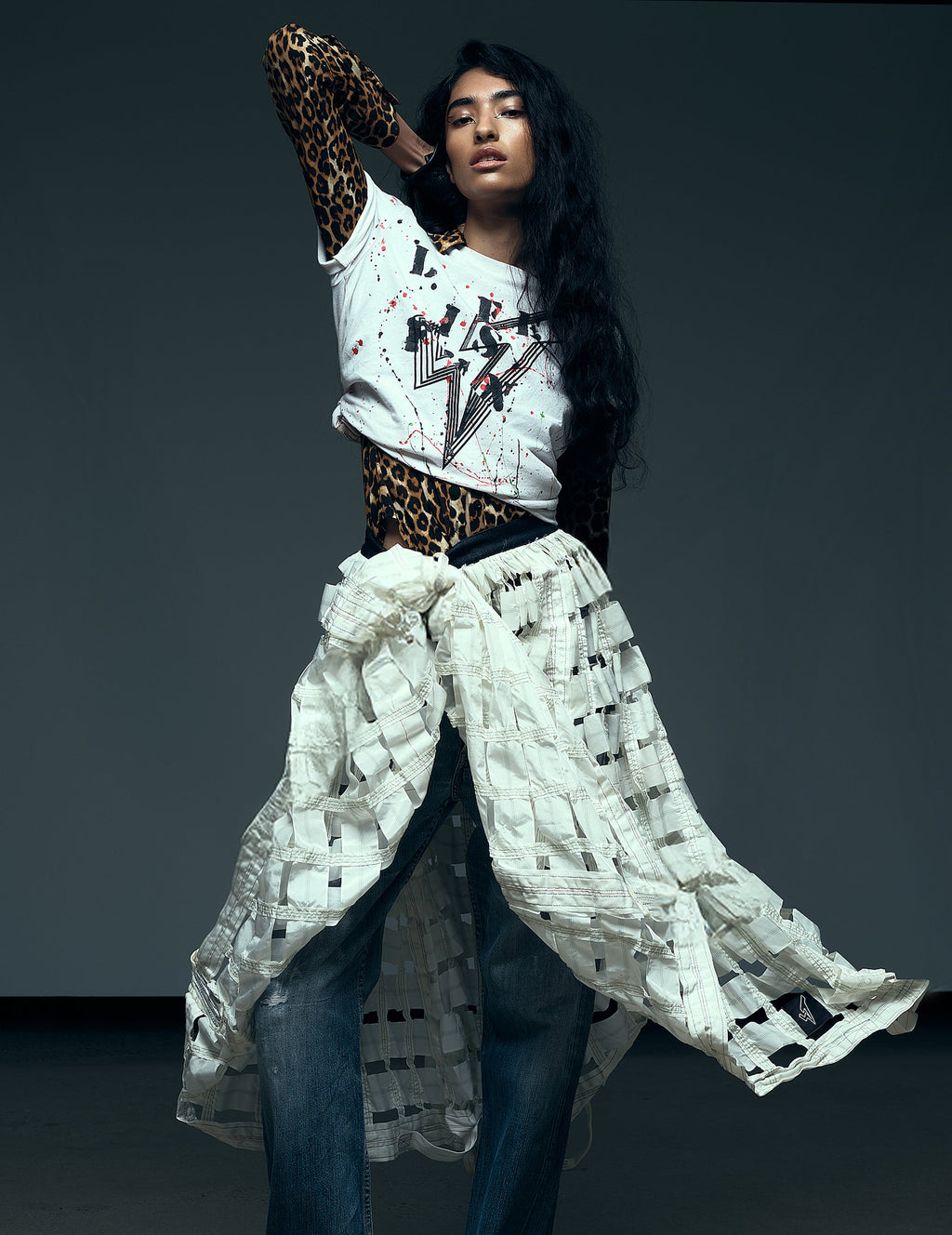 Parachute Skirt - White or Black