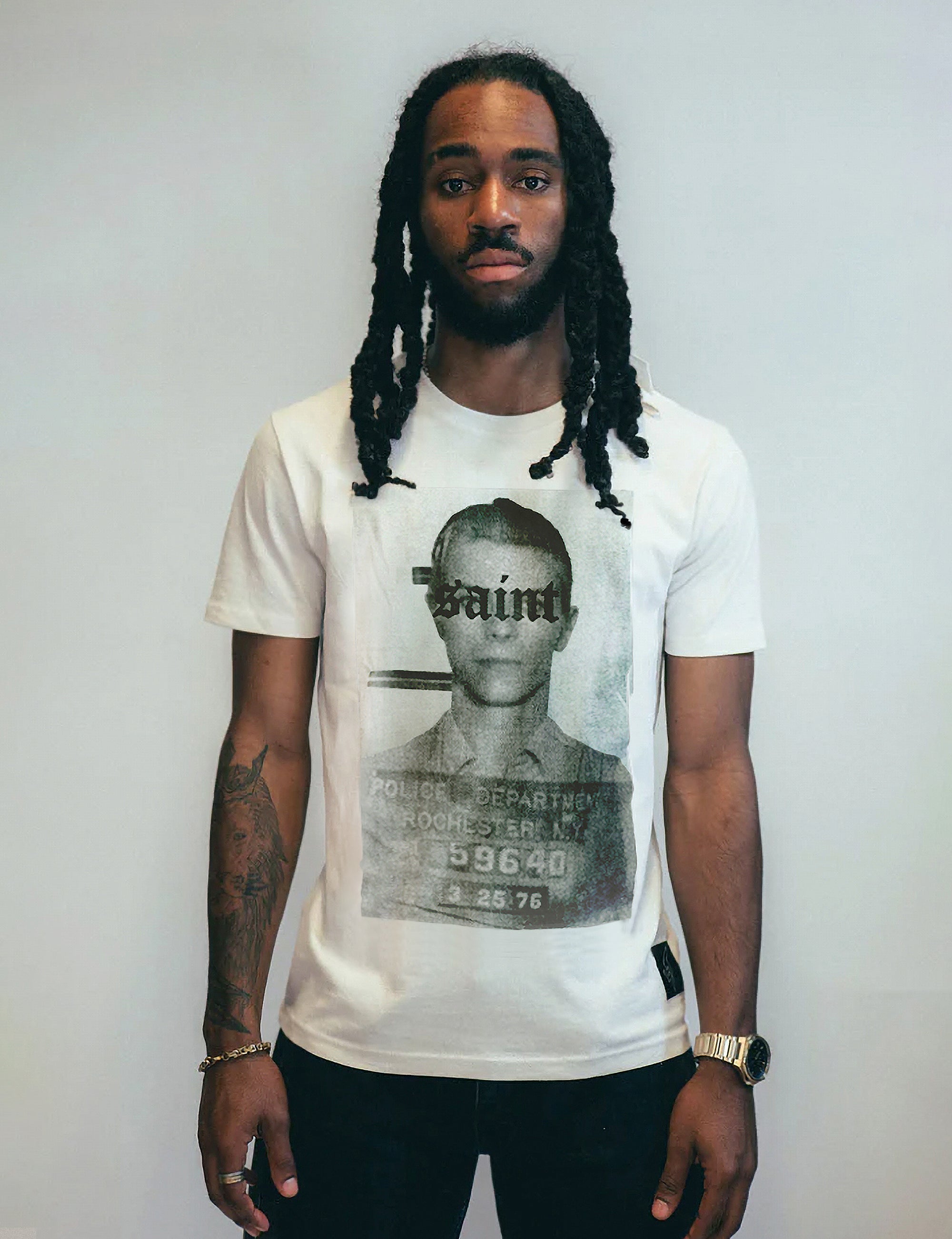 'Saint' T-Shirt in Ecru