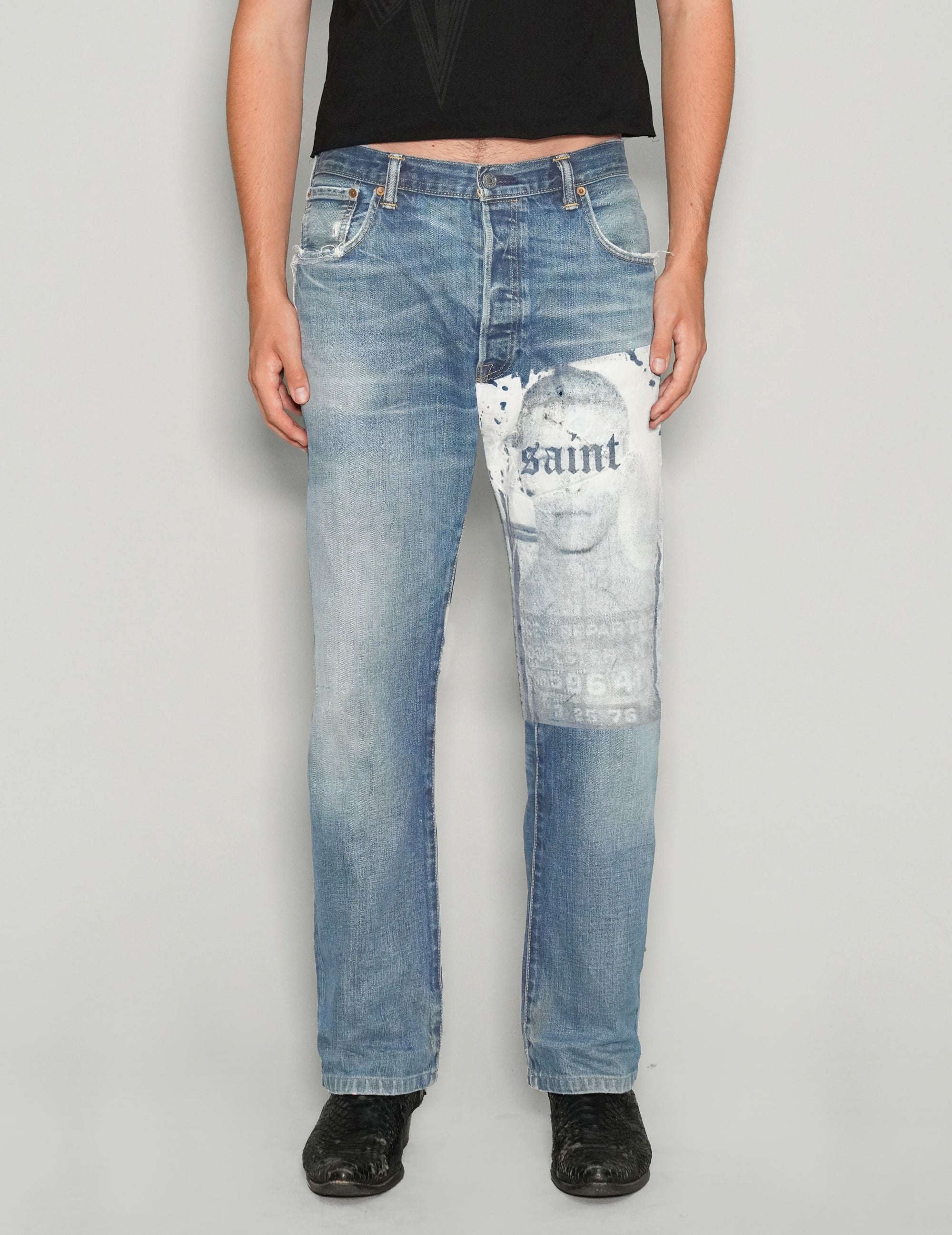 'Saint' Jeans in Light Blue