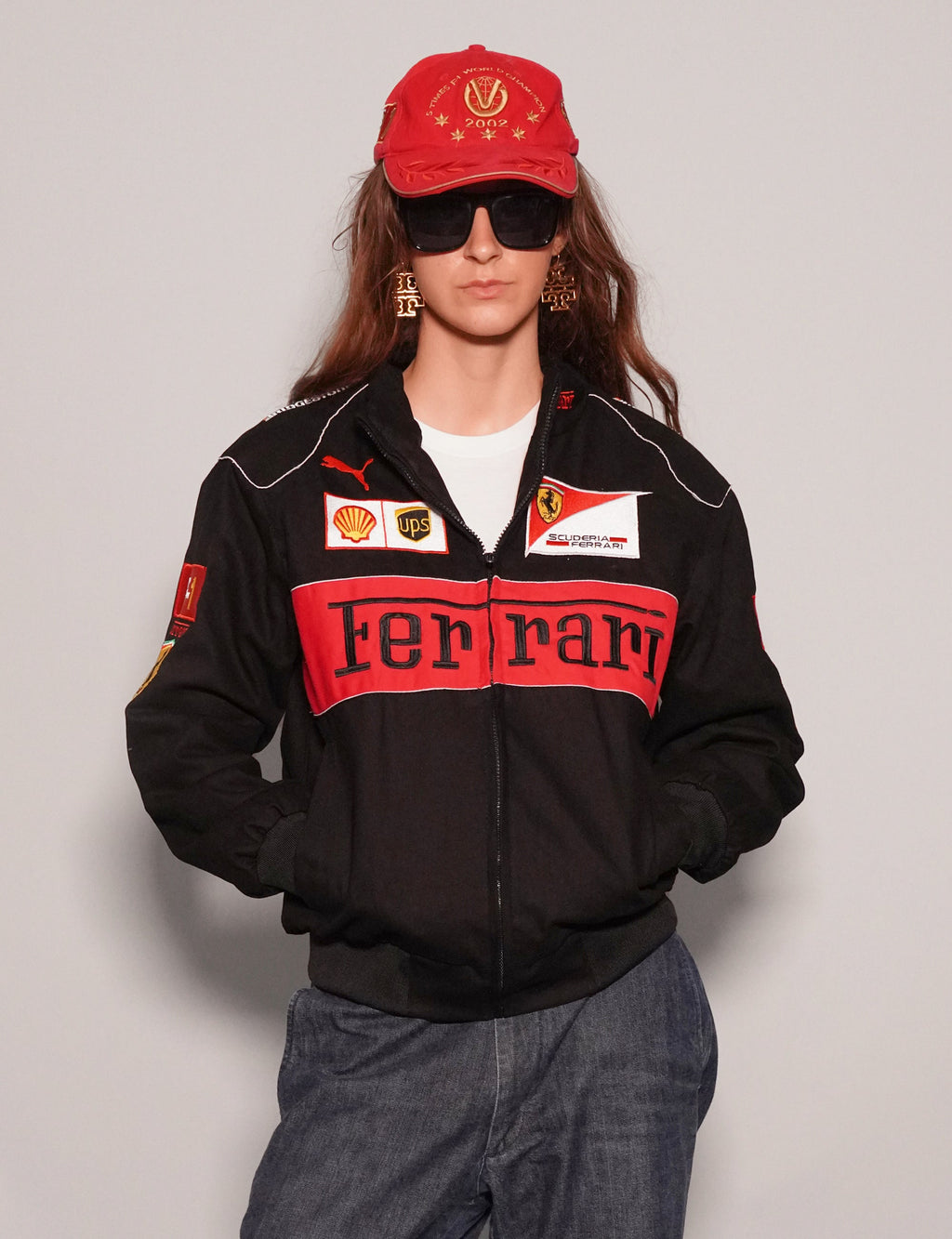 Black Ferrari Racing Jacket