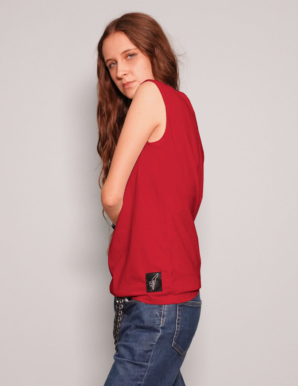 'Love Your Idols' Vest in Red