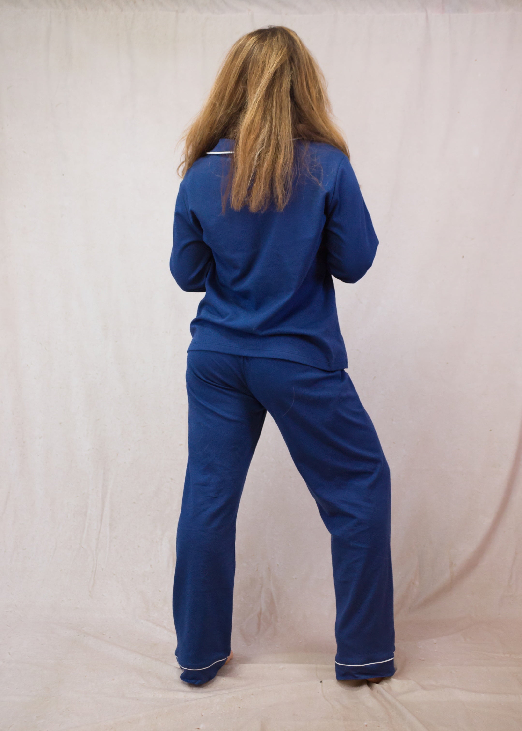 Blue set with long-sleeves