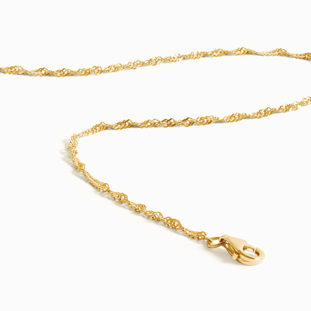 Twisted Chain Necklace in 18k Gold Vermeil