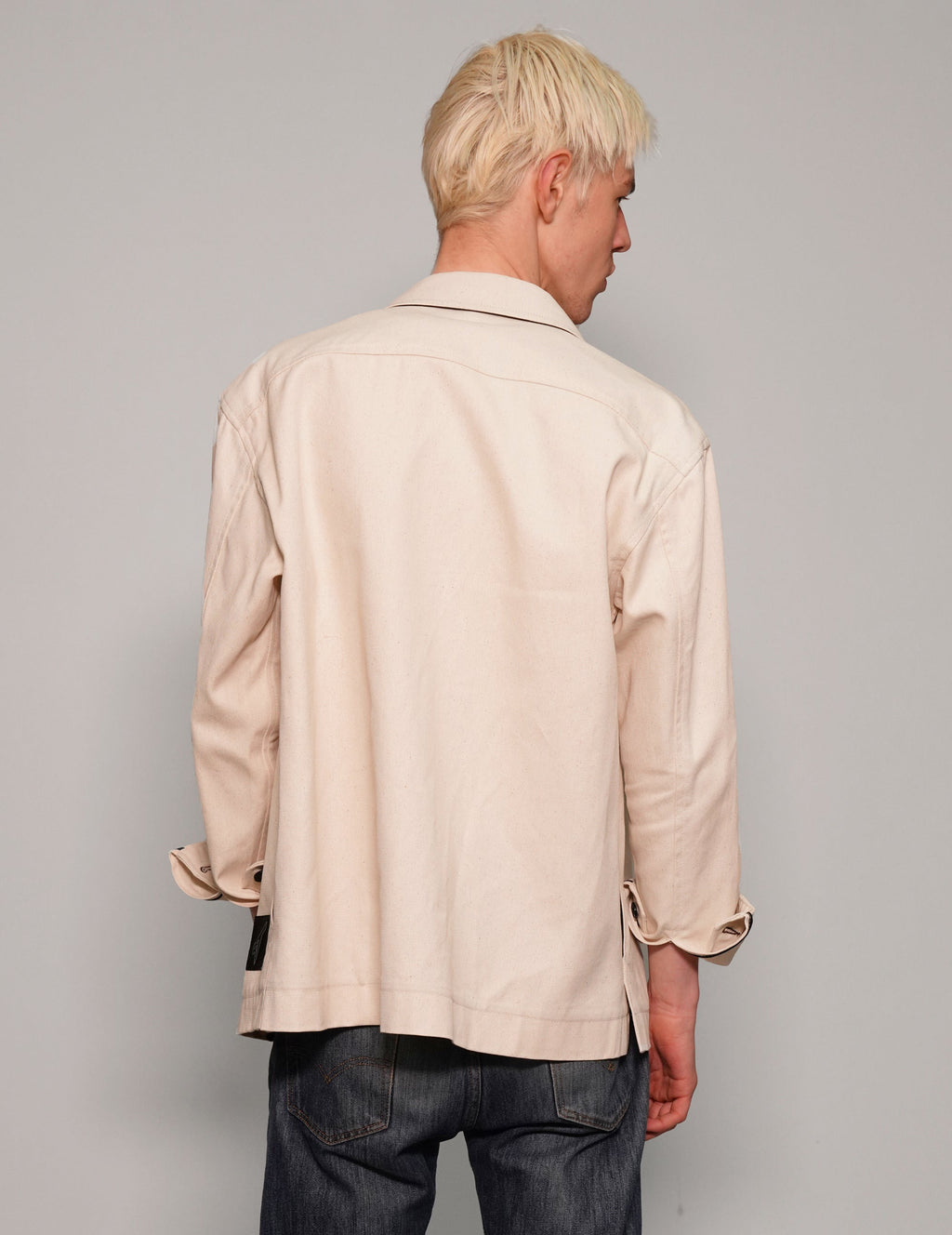 Cotton Workshirt in Ecru