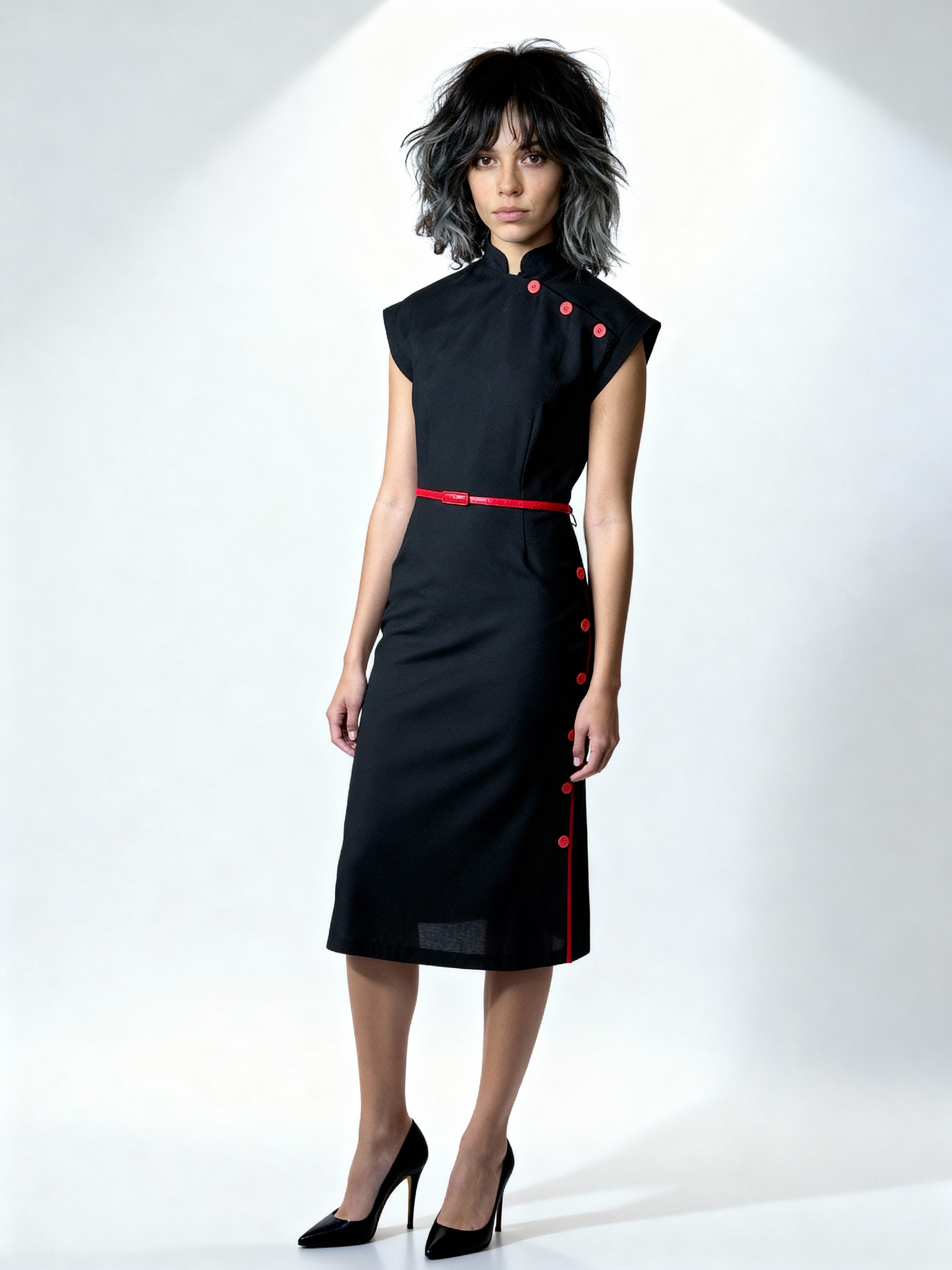 Original 1980's Vintage Chelsea Girl Little Black Dress UK 10 - 14