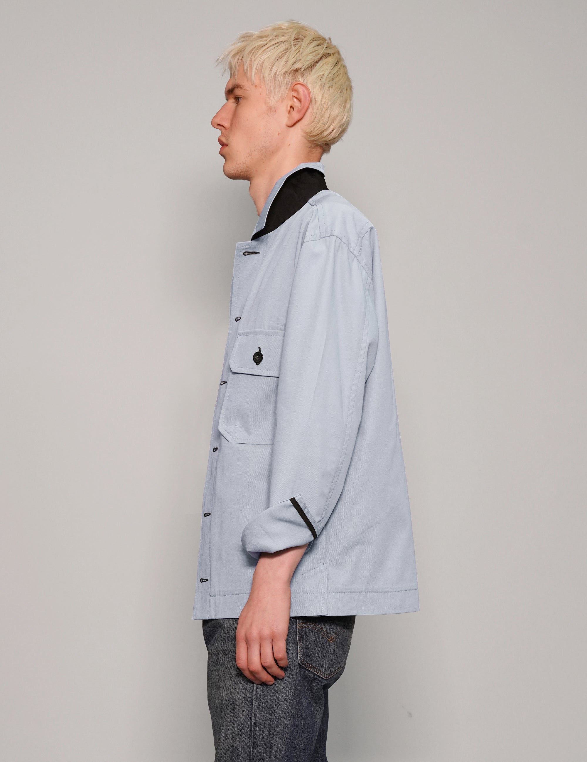 Cotton Workshirt in Baby Blue