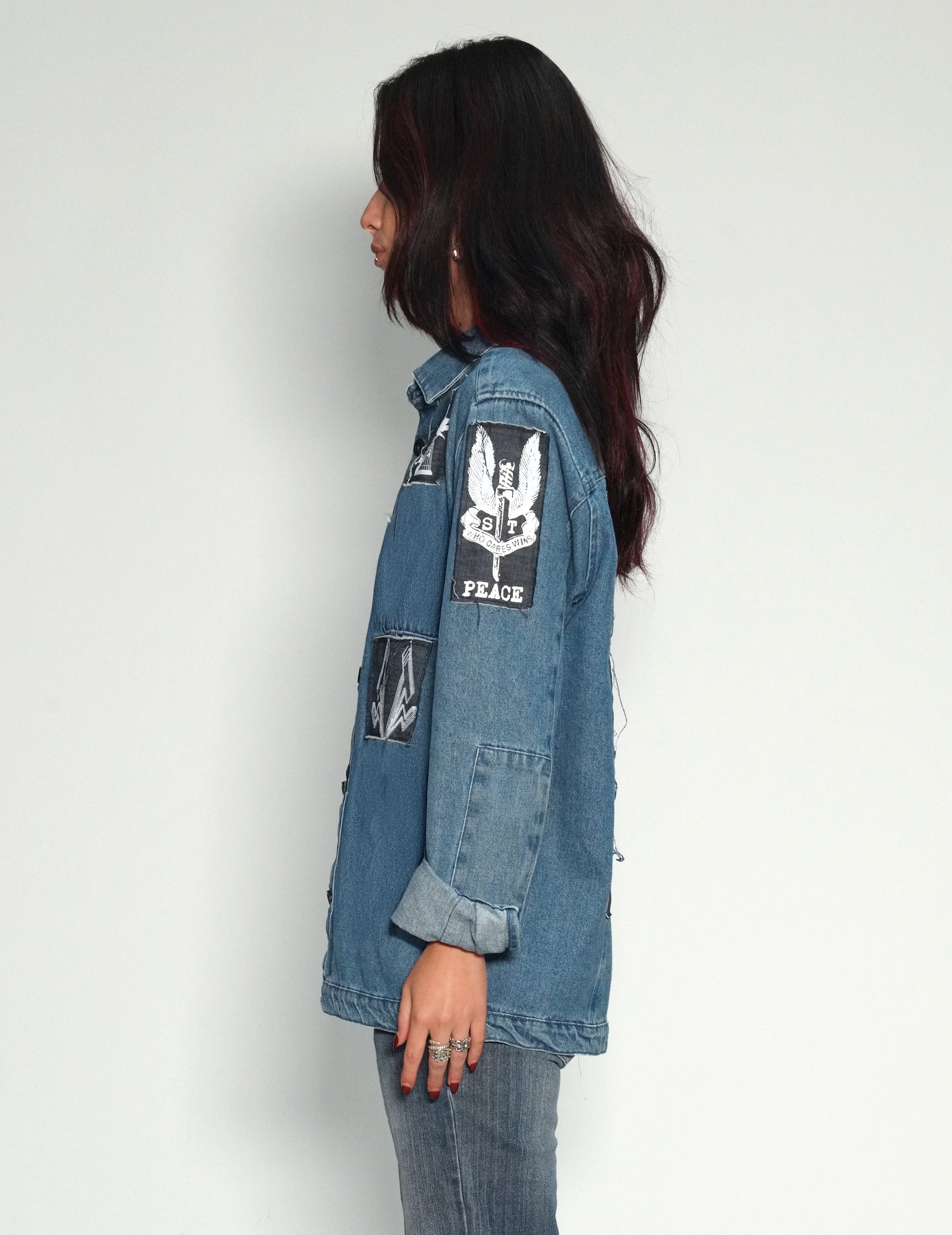 Denim Patched Shirt
