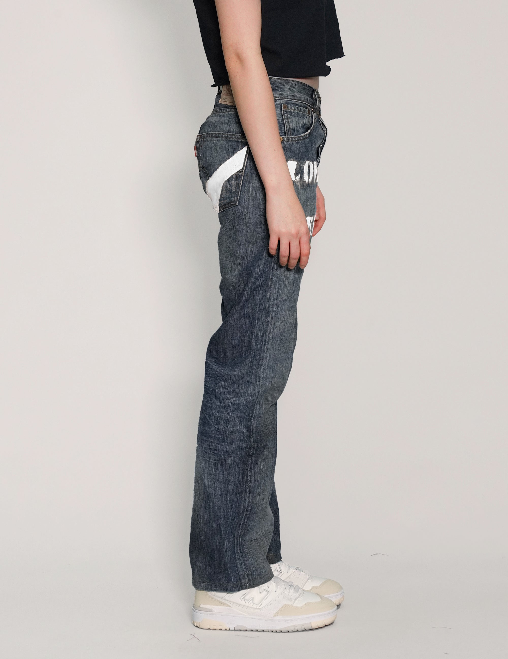 'Love Will Tear Us Apart' Jeans in Indigo