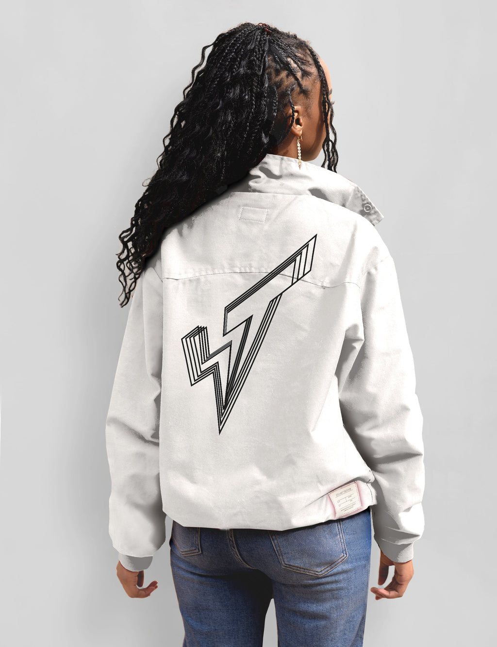 Classic Harrington Jacket in Off White/Bone