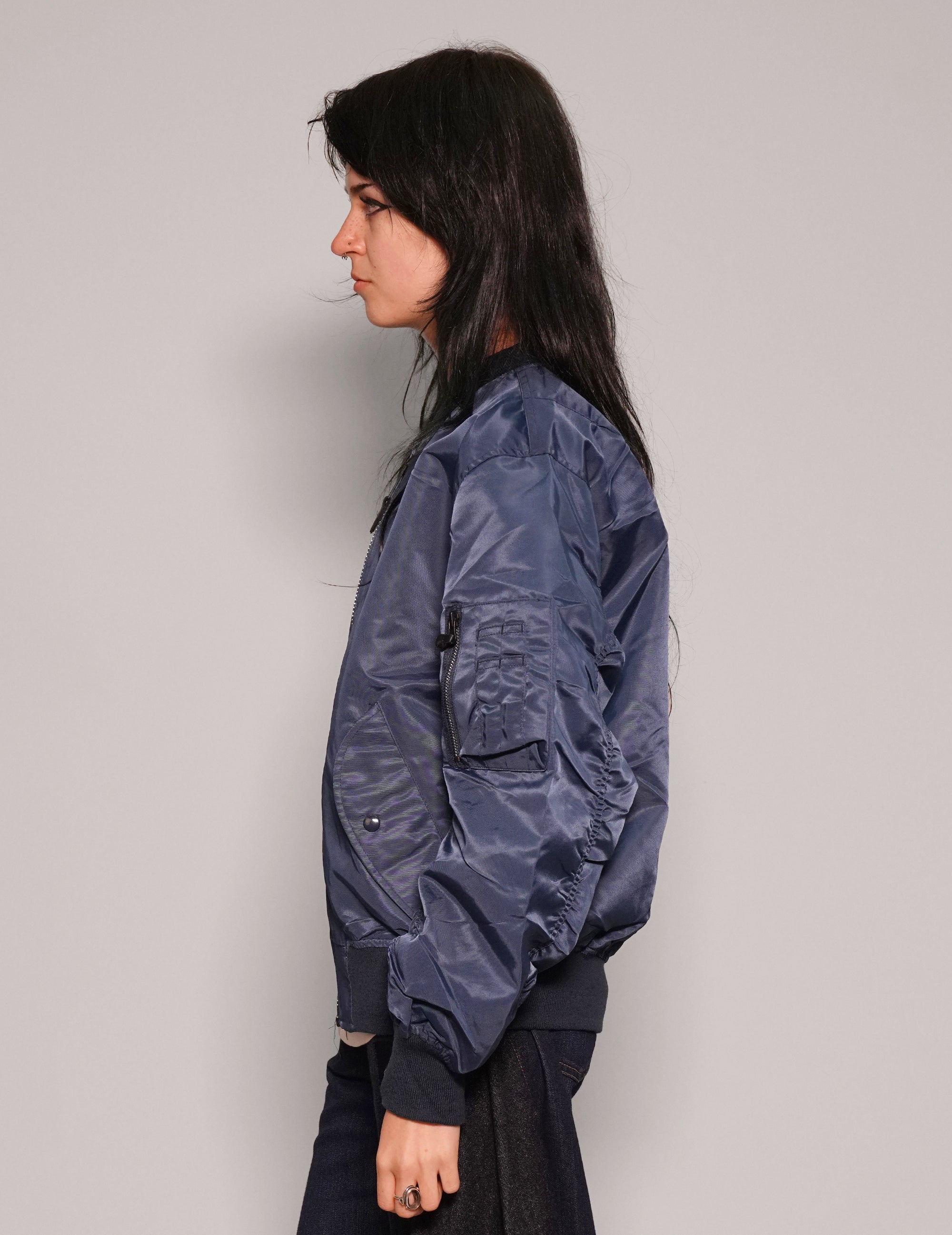 MA-1 Light Weight Bomber Jacket in Blue