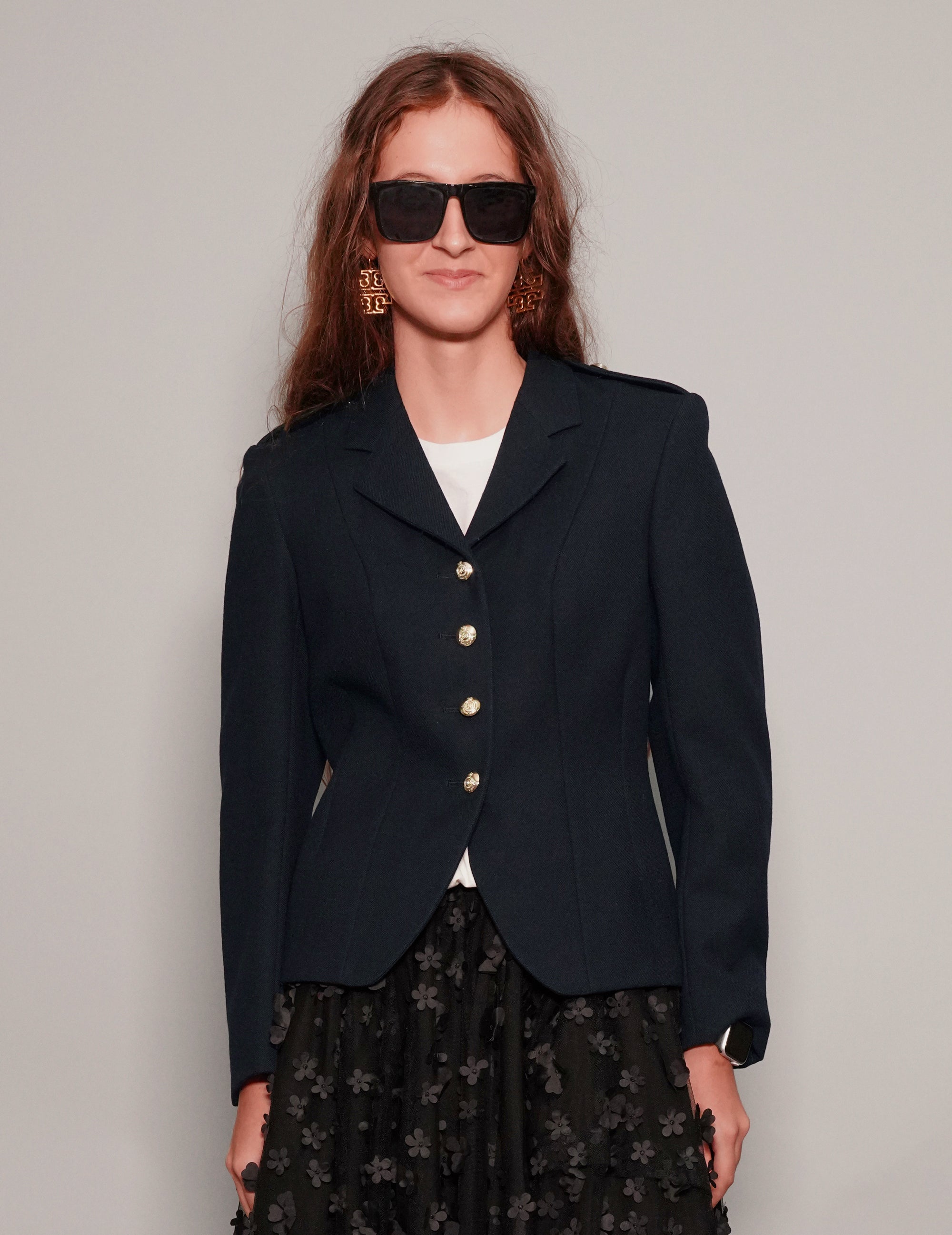 Vintage Naval Uniform Blazer in Navy