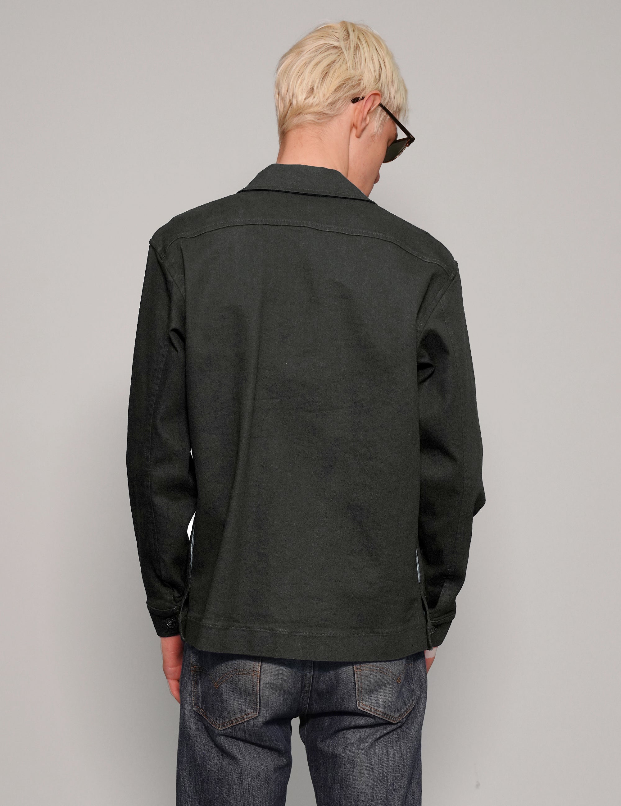 Cotton Workshirt in Dark Grey