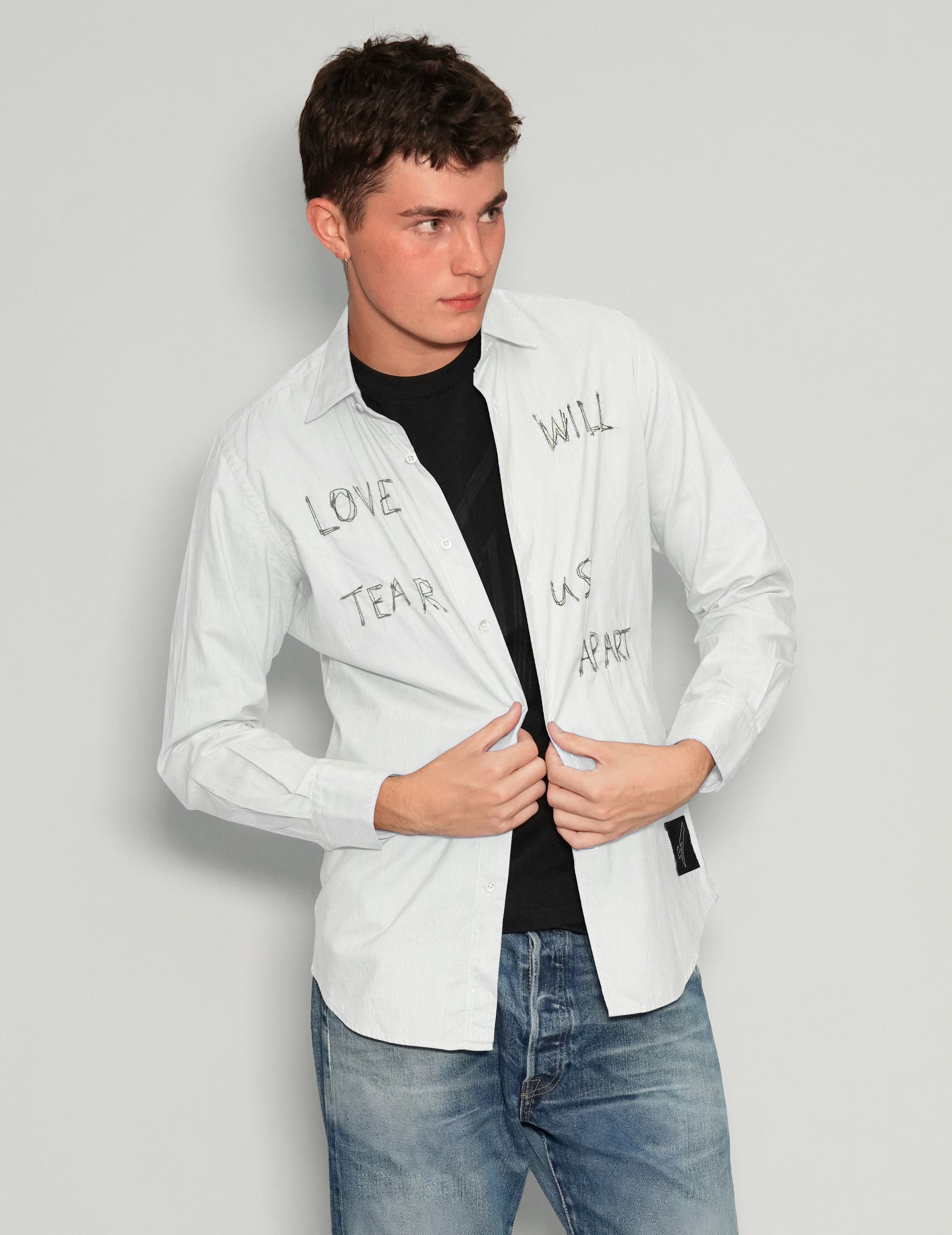 'Love Will Tear Us Apart' White Shirt