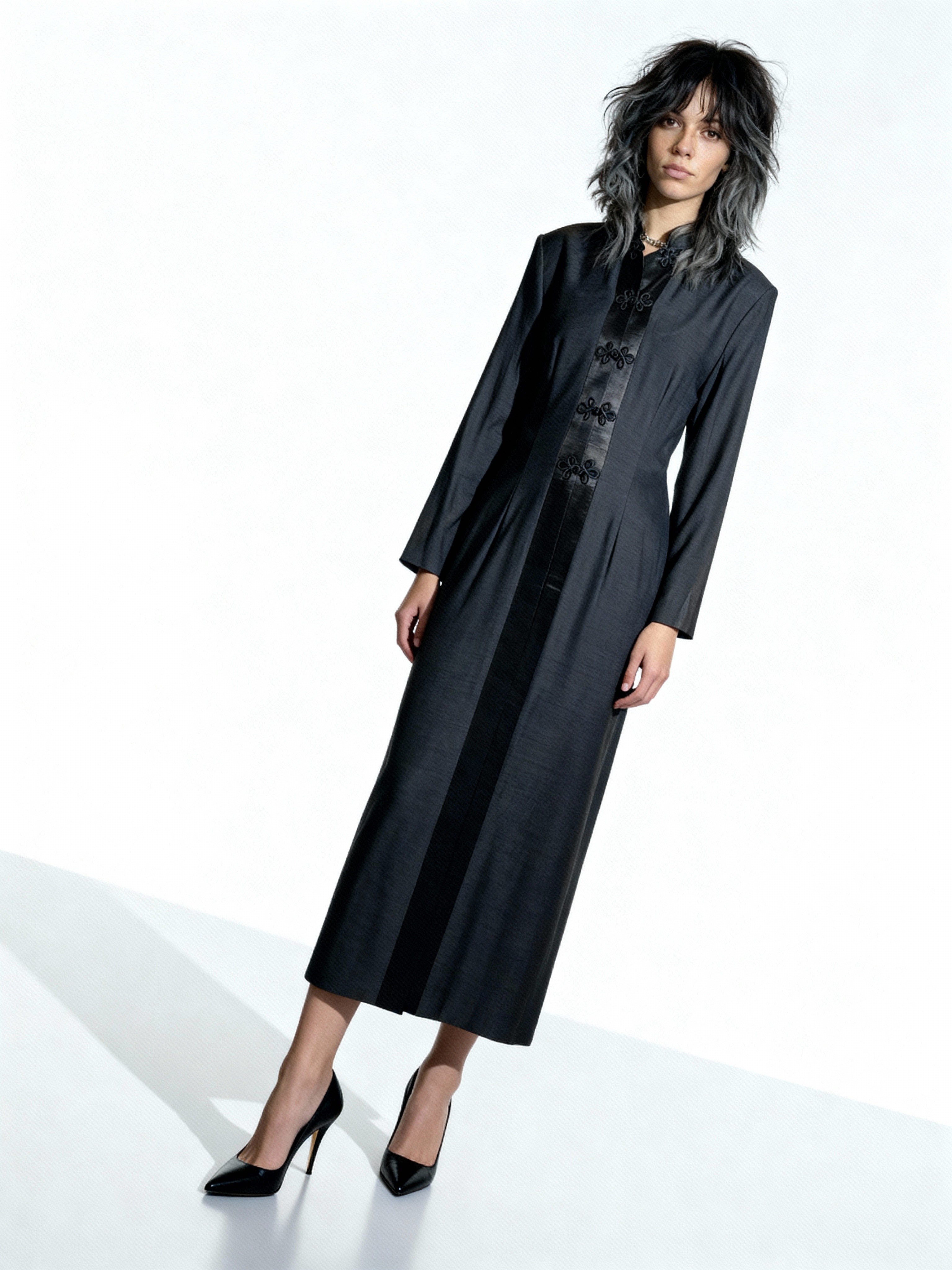 1990's Vintage Original Brown Oriental Coat / Jacket UK 8 - 14