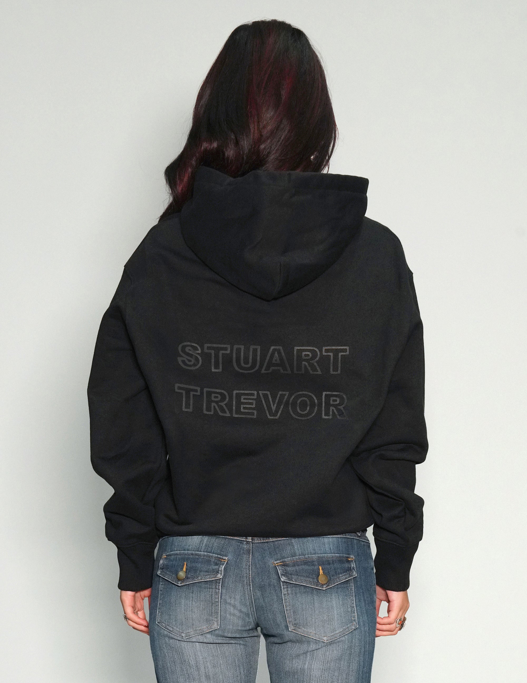 ST Hoodie in Black with Black Logo