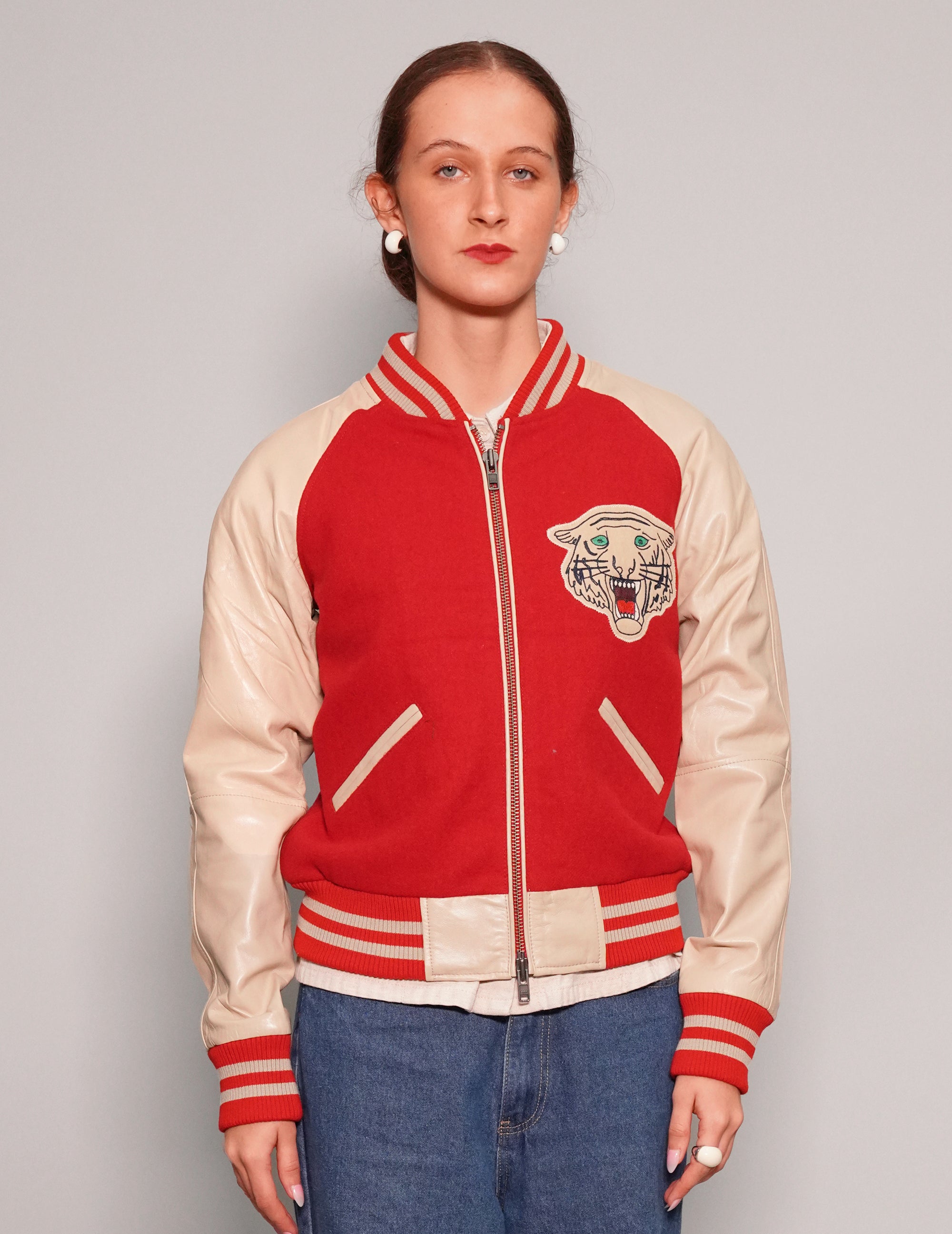 IMMORTAL Varsity Bomber Jacket - Red