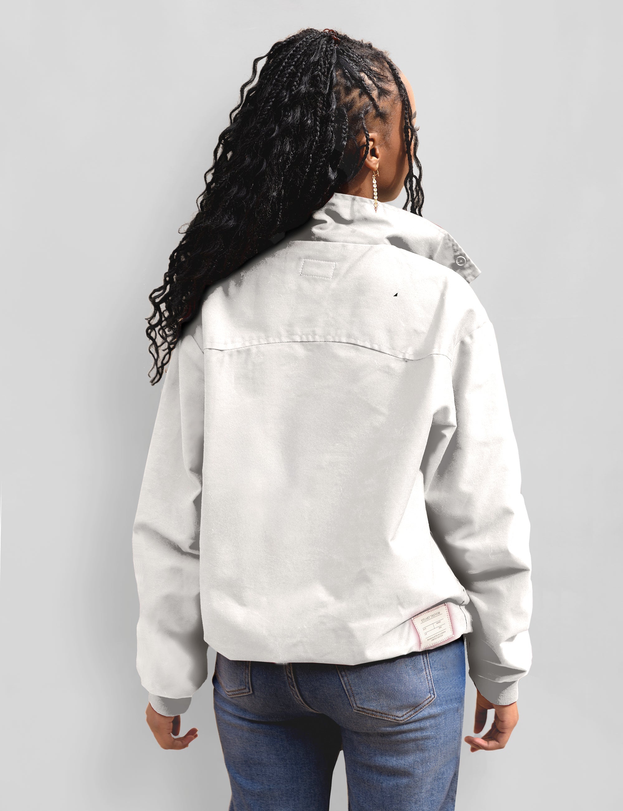 Classic Harrington Jacket in Off White/Bone