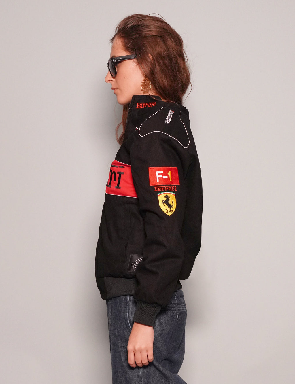Black Ferrari Racing Jacket