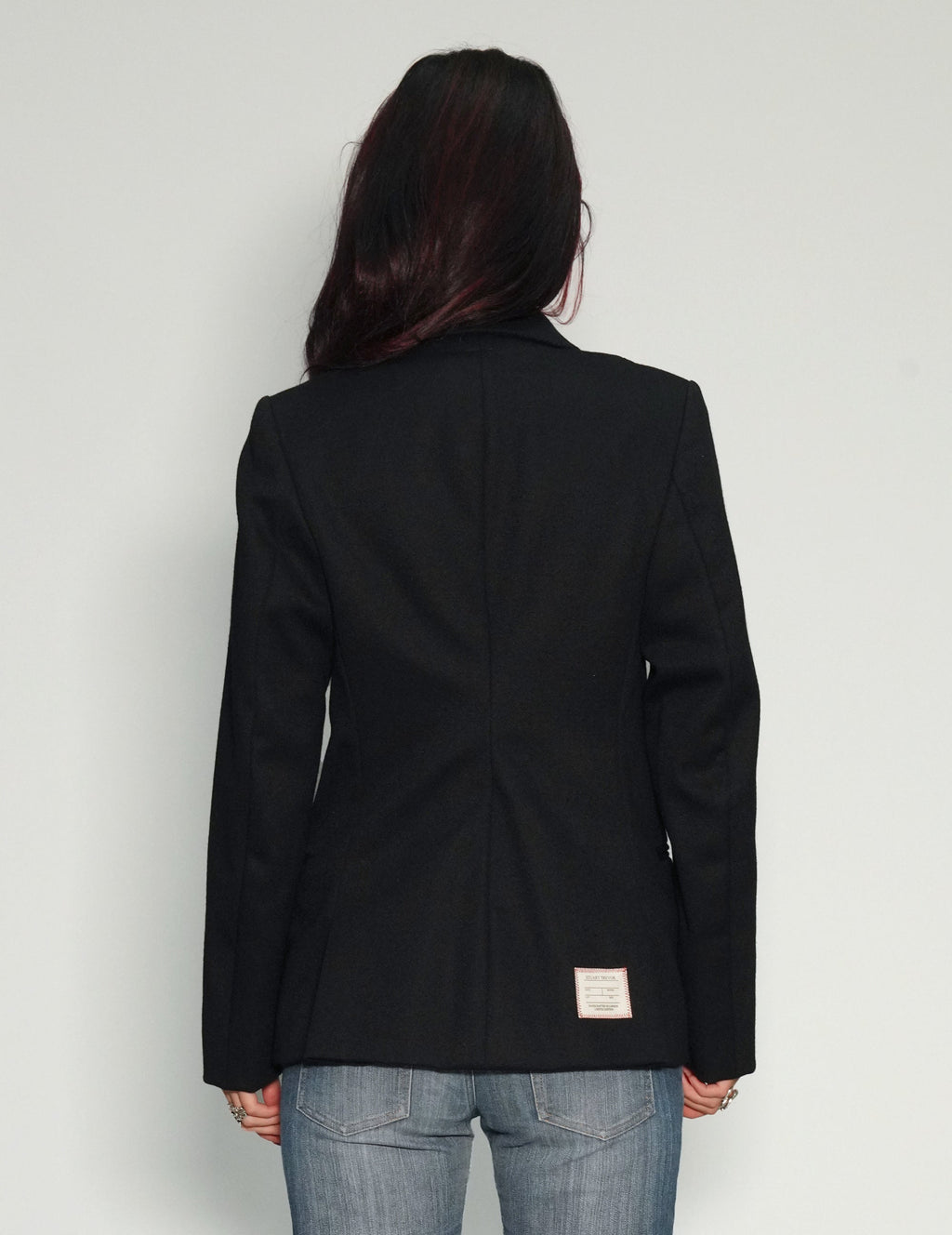 Vintage Double Breasted Blazer in Black