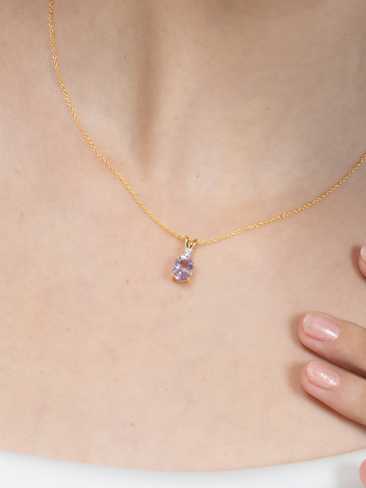 Mini Set 1 - Amethyst Jewellery Set in 18k Gold Vermeil