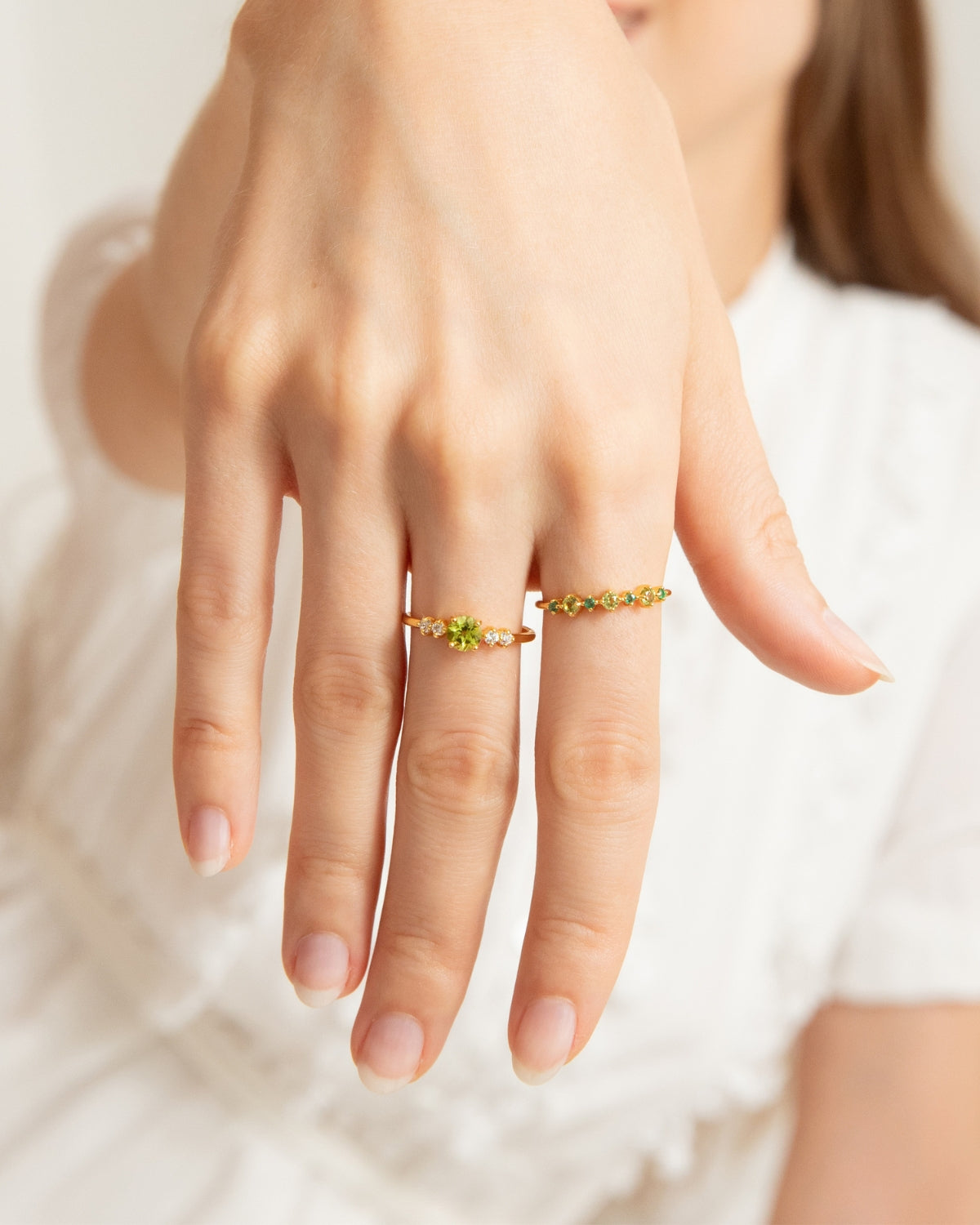 Peridot Everyday Jewellery Gift Set in 18k Gold Vermeil