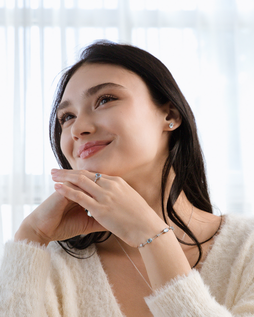 Mini Set 2 - Blue Topaz Jewellery Set in Sterling Silver