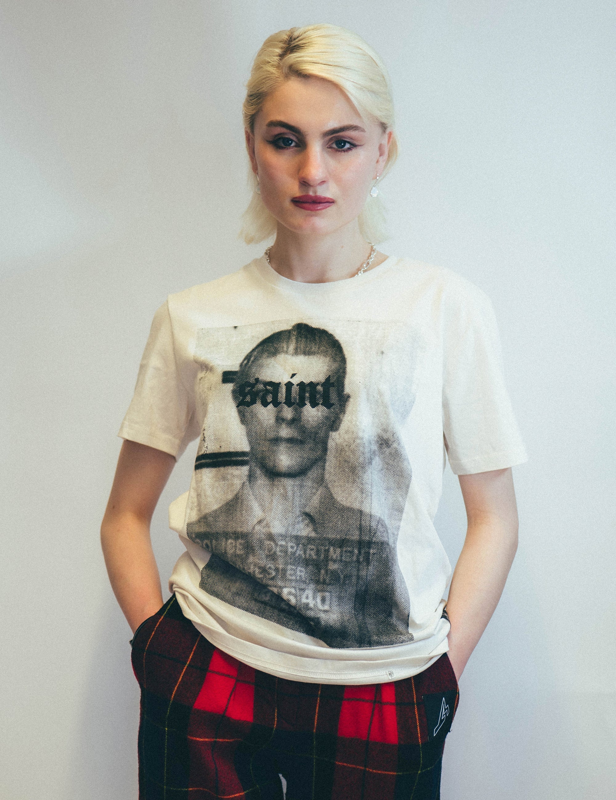 'Saint' T-Shirt in Ecru