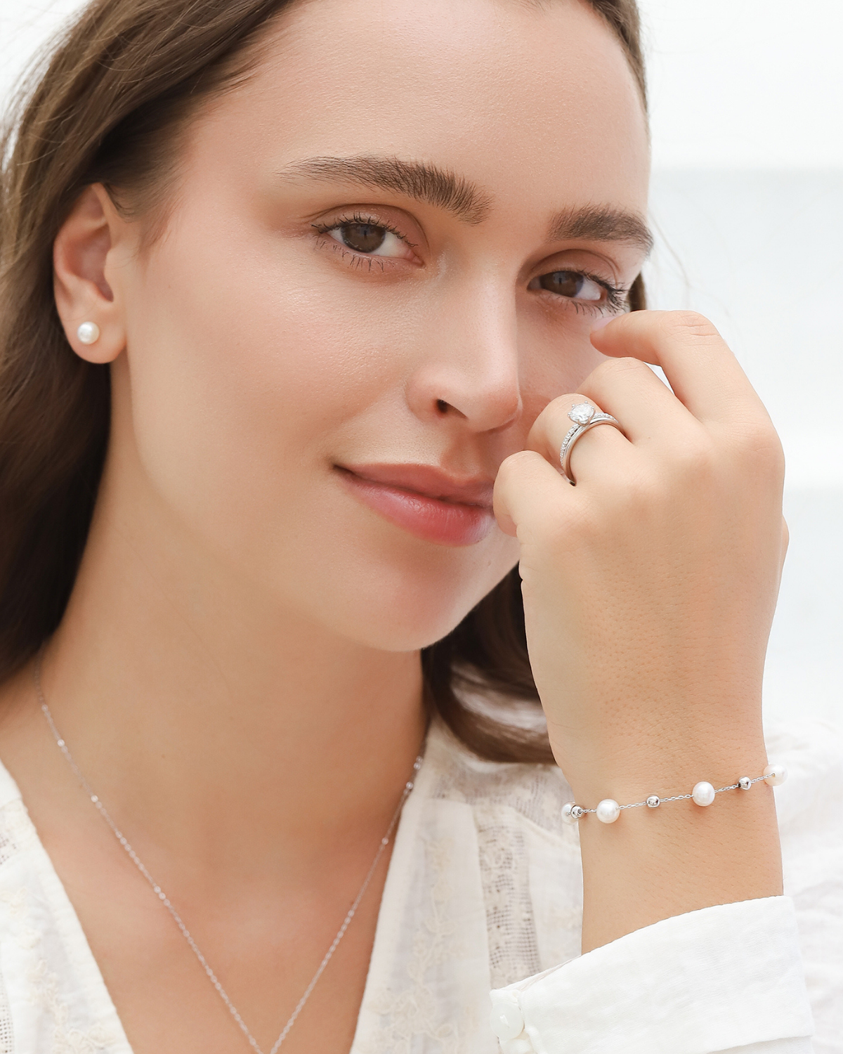 Pearl Bracelet in Sterling Silver