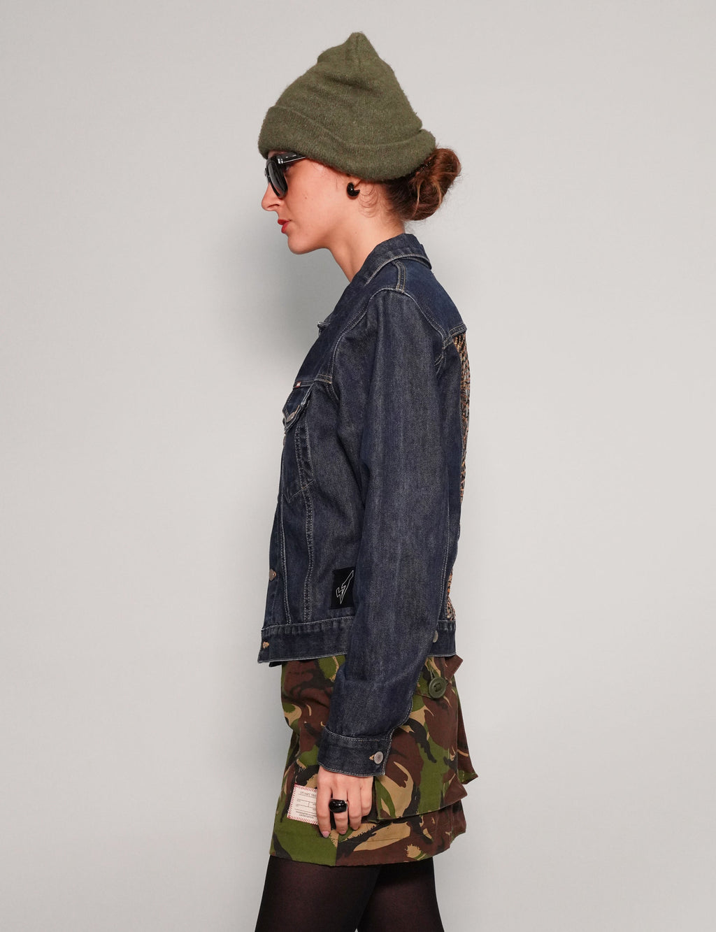 Party Back Denim Jacket in Blue