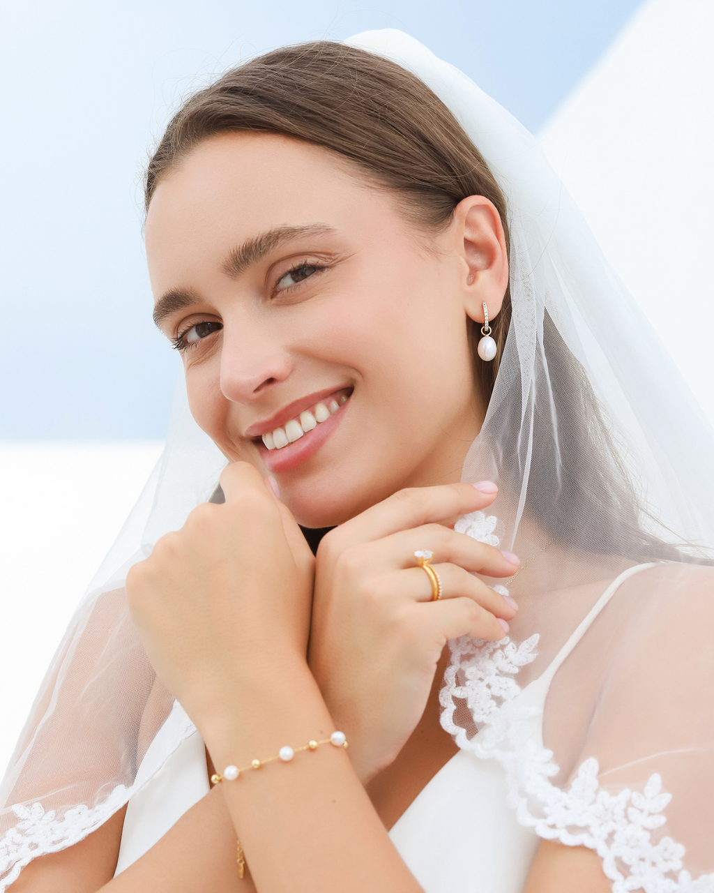 Pearl Bracelet in 18k Gold Vermeil