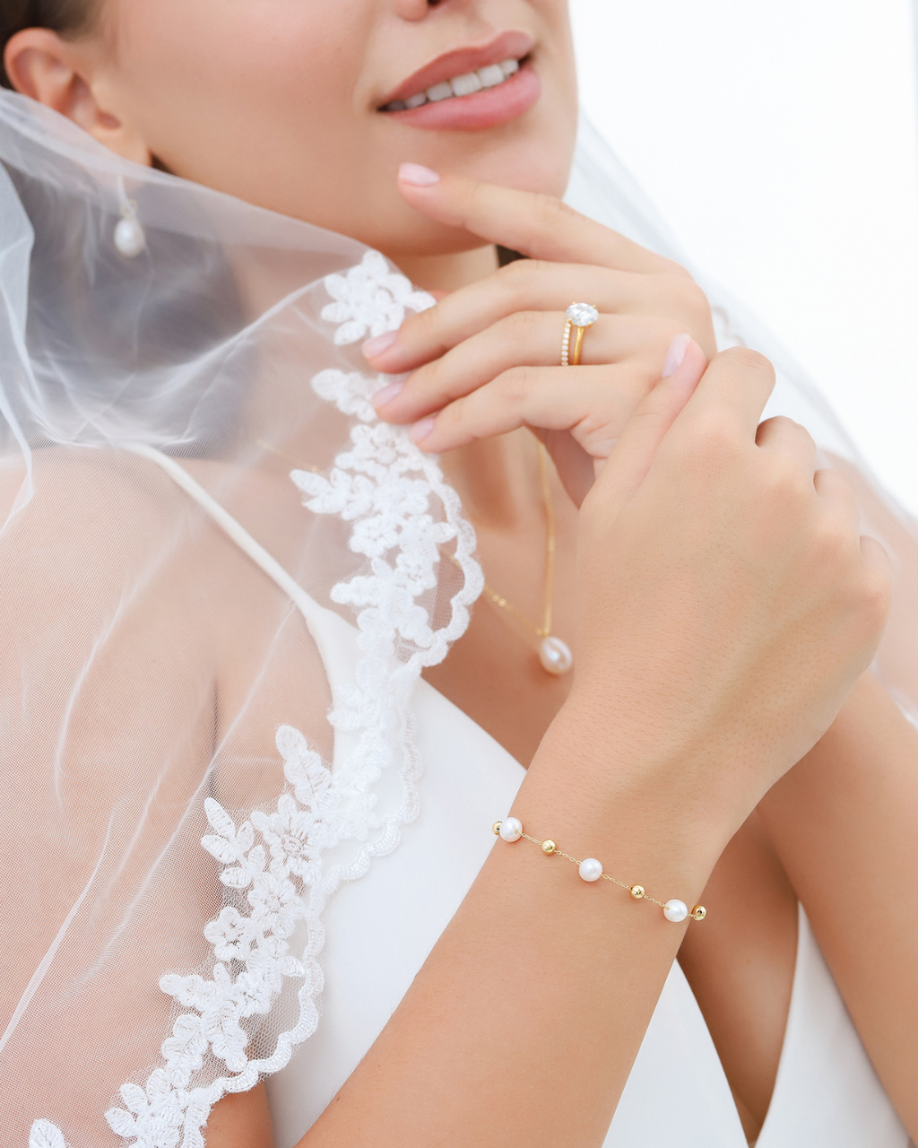 Pearl Bracelet in 18k Gold Vermeil