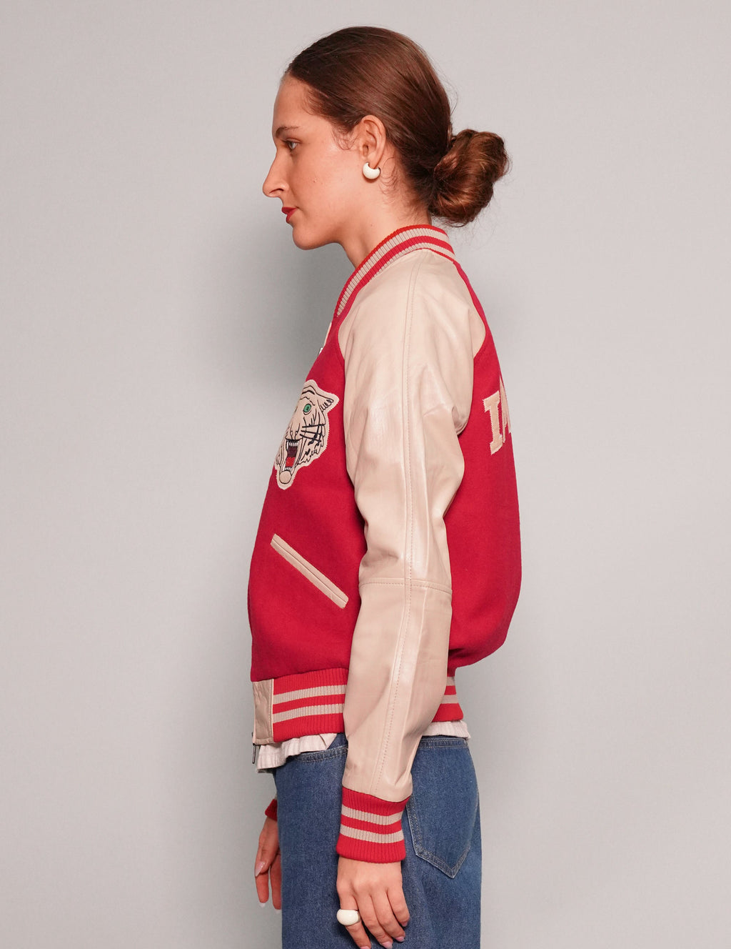 IMMORTAL Varsity Bomber Jacket - Red