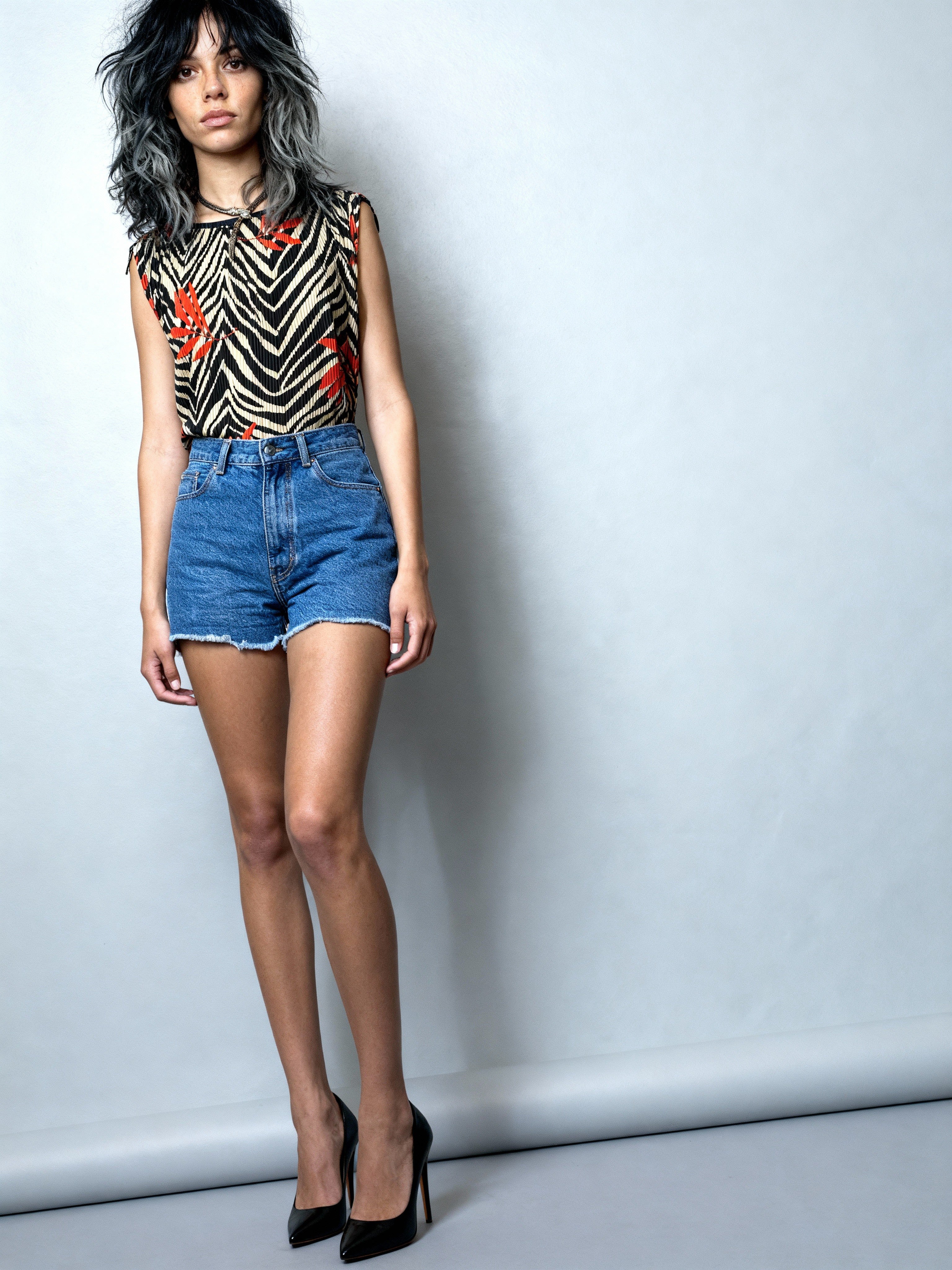 Original 1970's Vintage Palm Print Top by Radley Uk Size 10 - 12