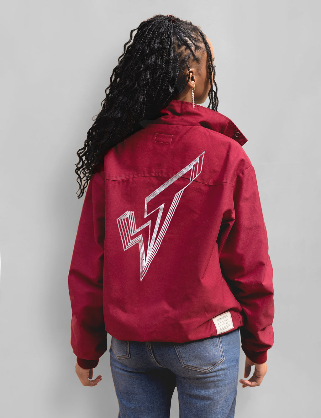 Classic Harrington Jacket in Burgundy