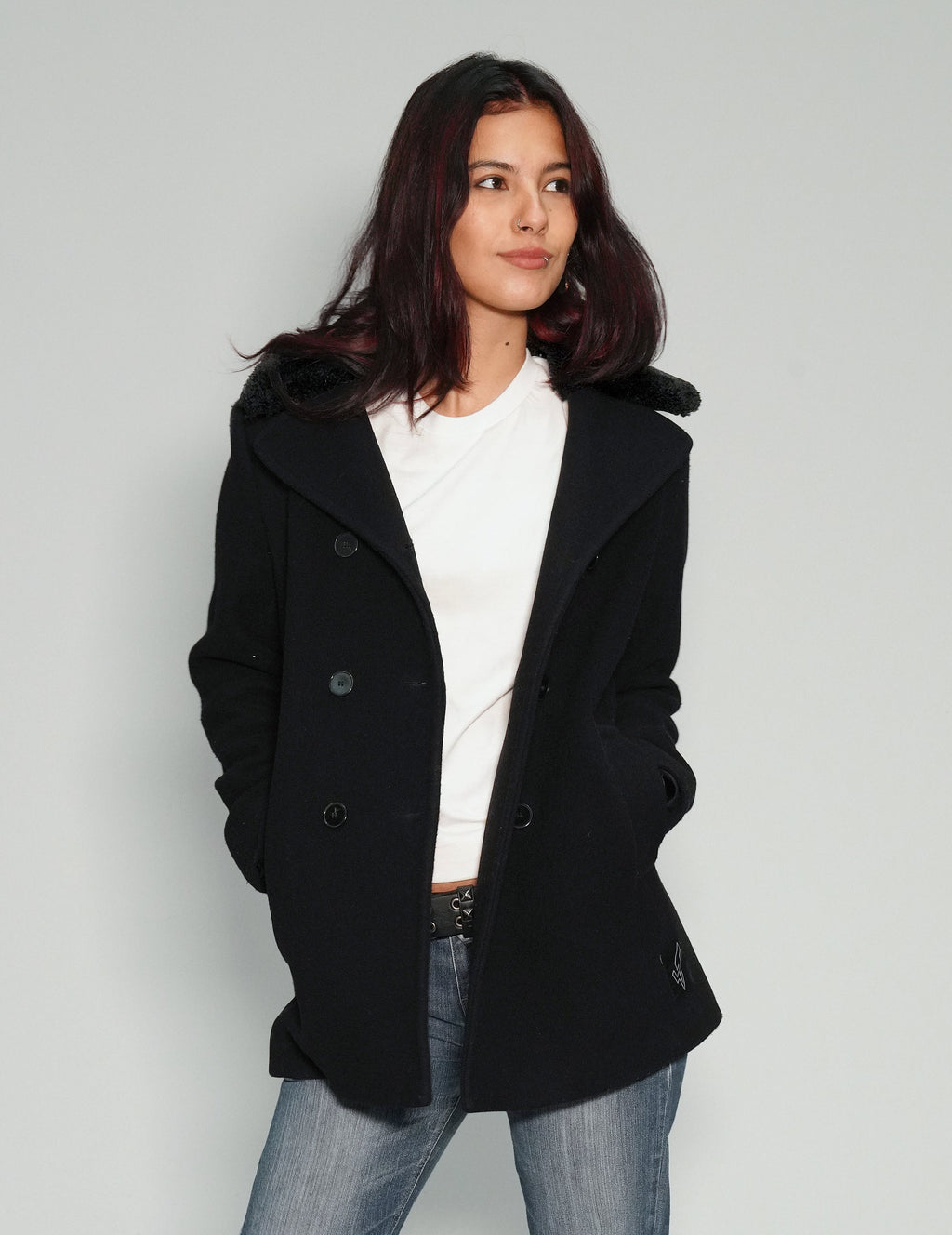 Party Back Blazer Jacket - Gold Sequin - Black