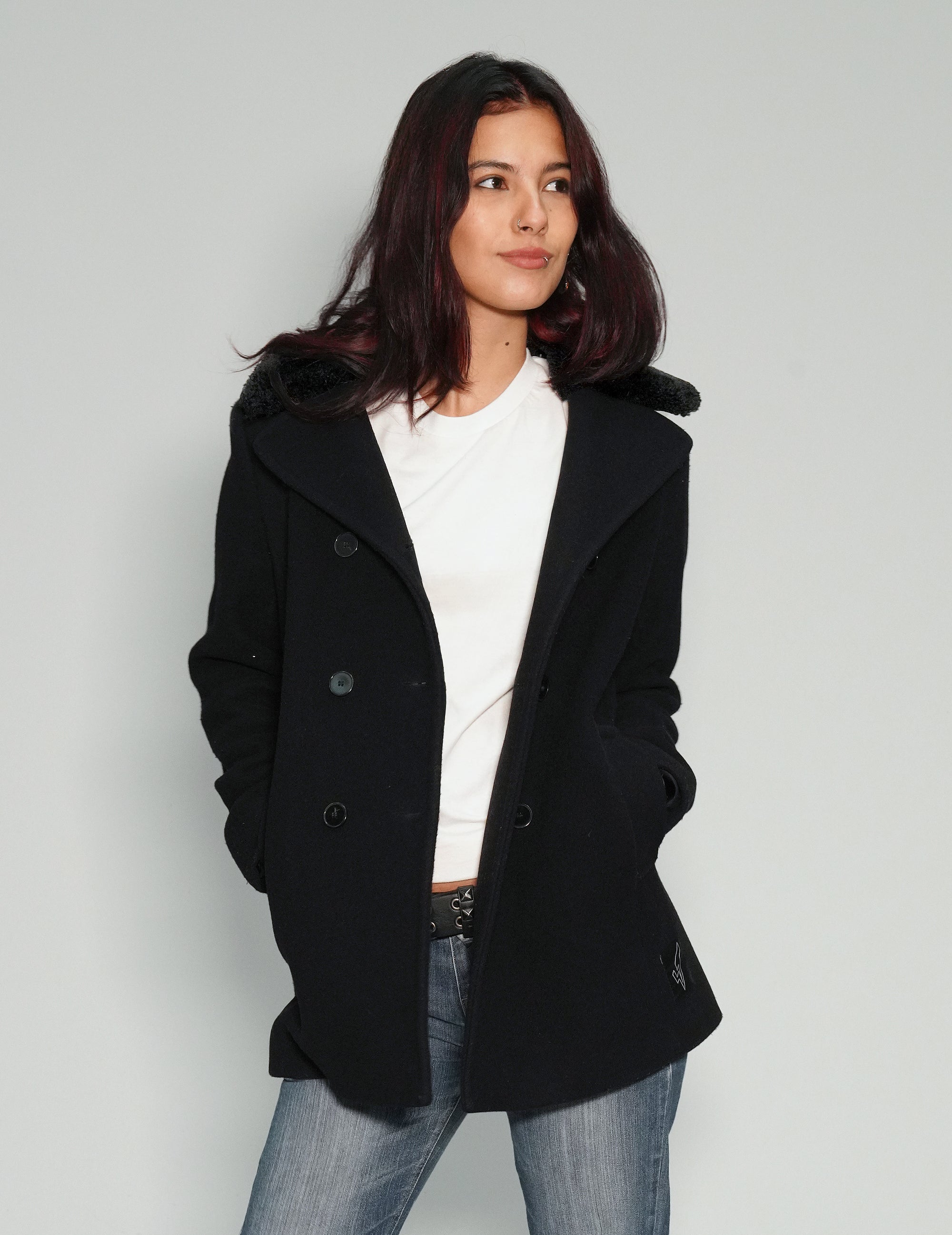 Party Back Blazer Jacket - Gold Sequin - Black