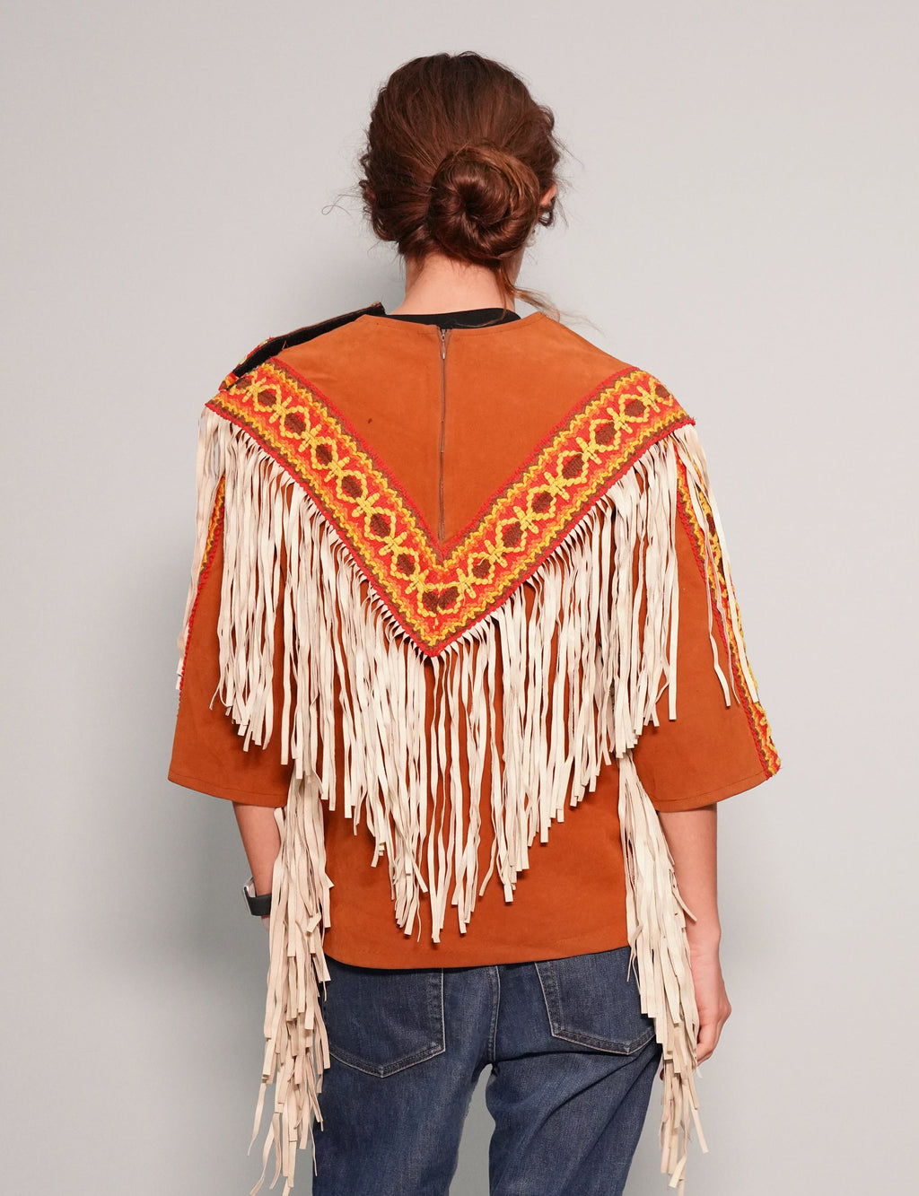 Aztec Leather Jacket