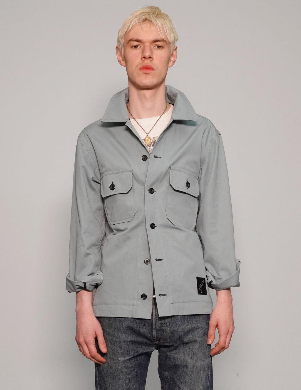 Cotton Workshirt in Grey