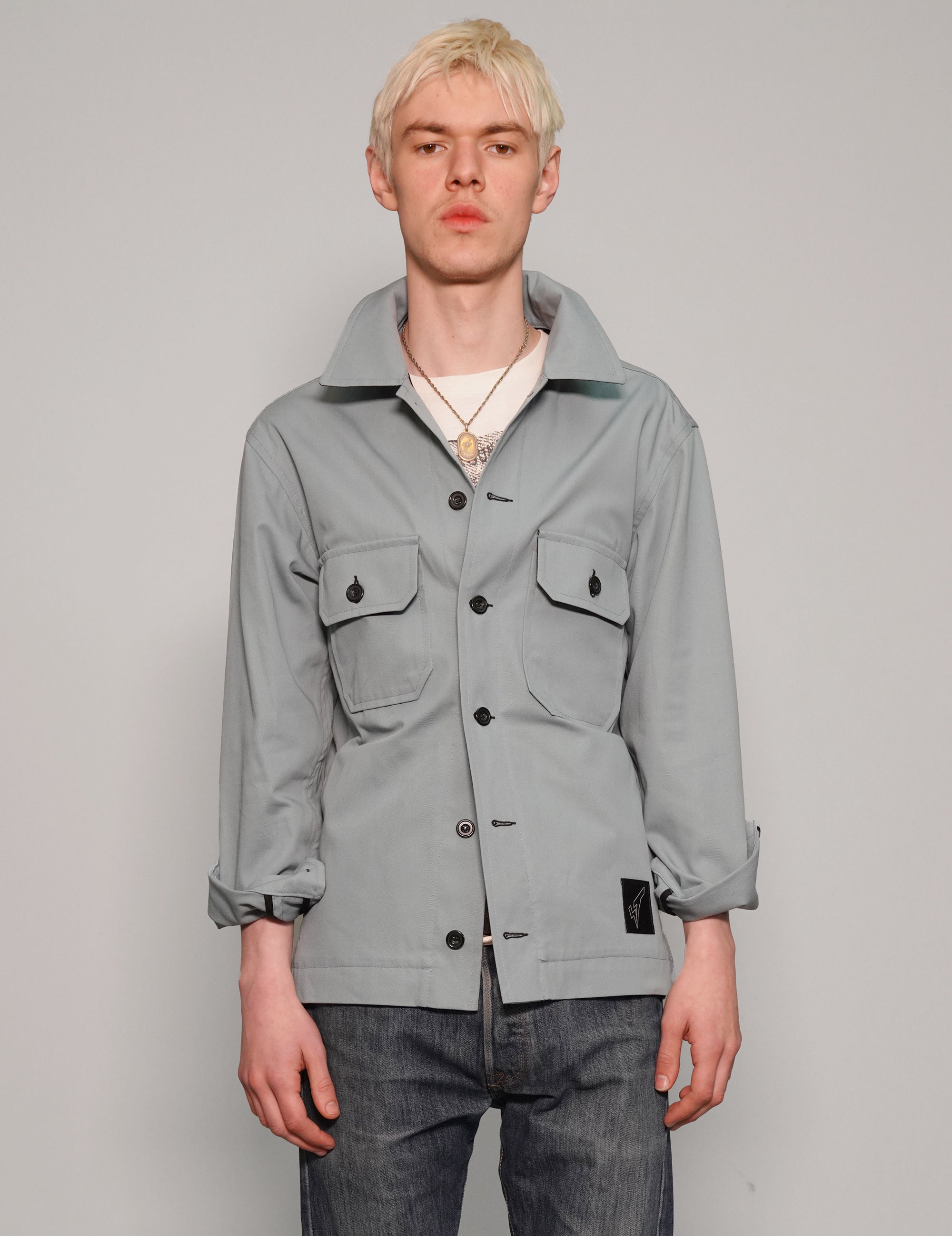 Cotton Workshirt in Grey