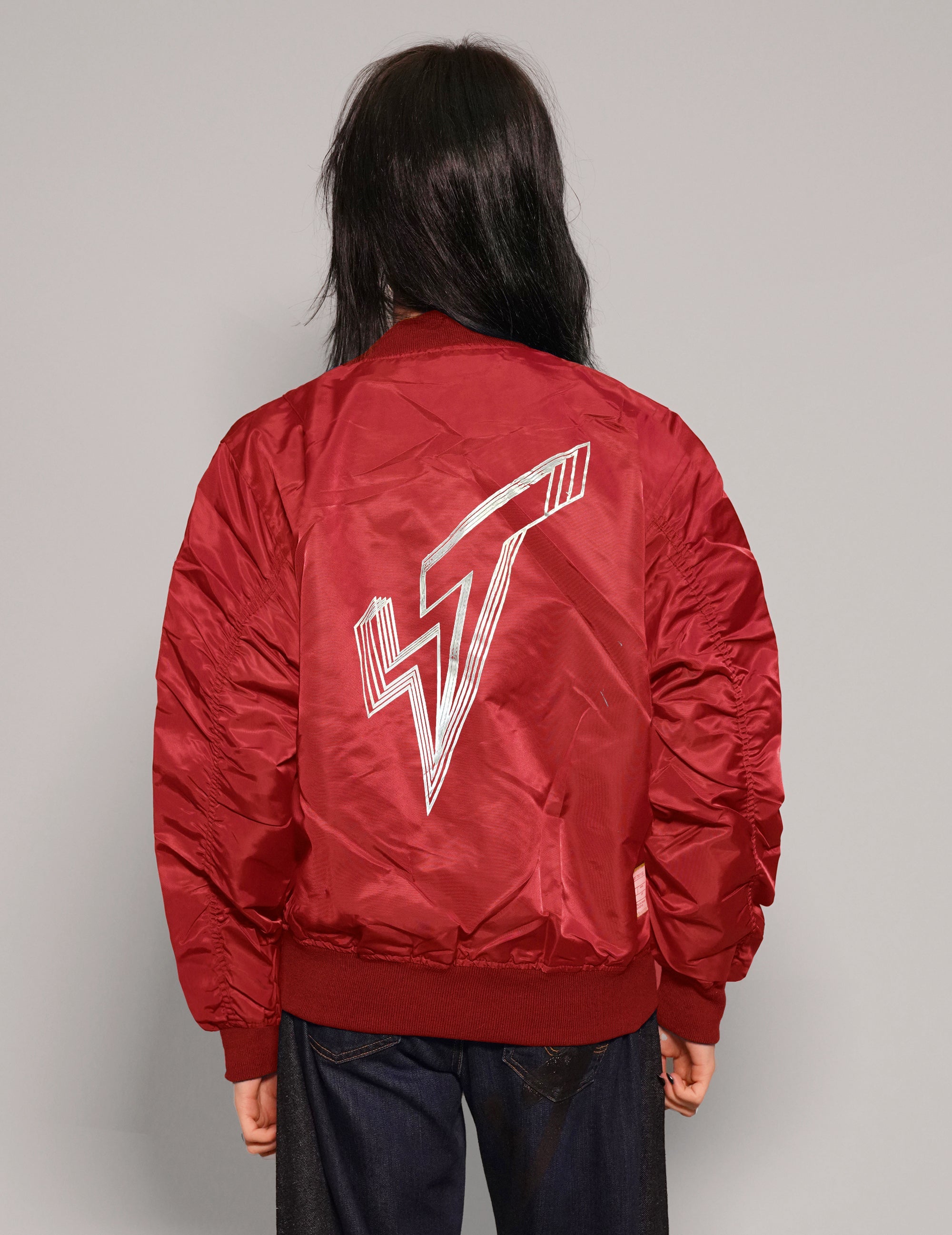 MA-1 Light Weight Bomber Jacket in Red