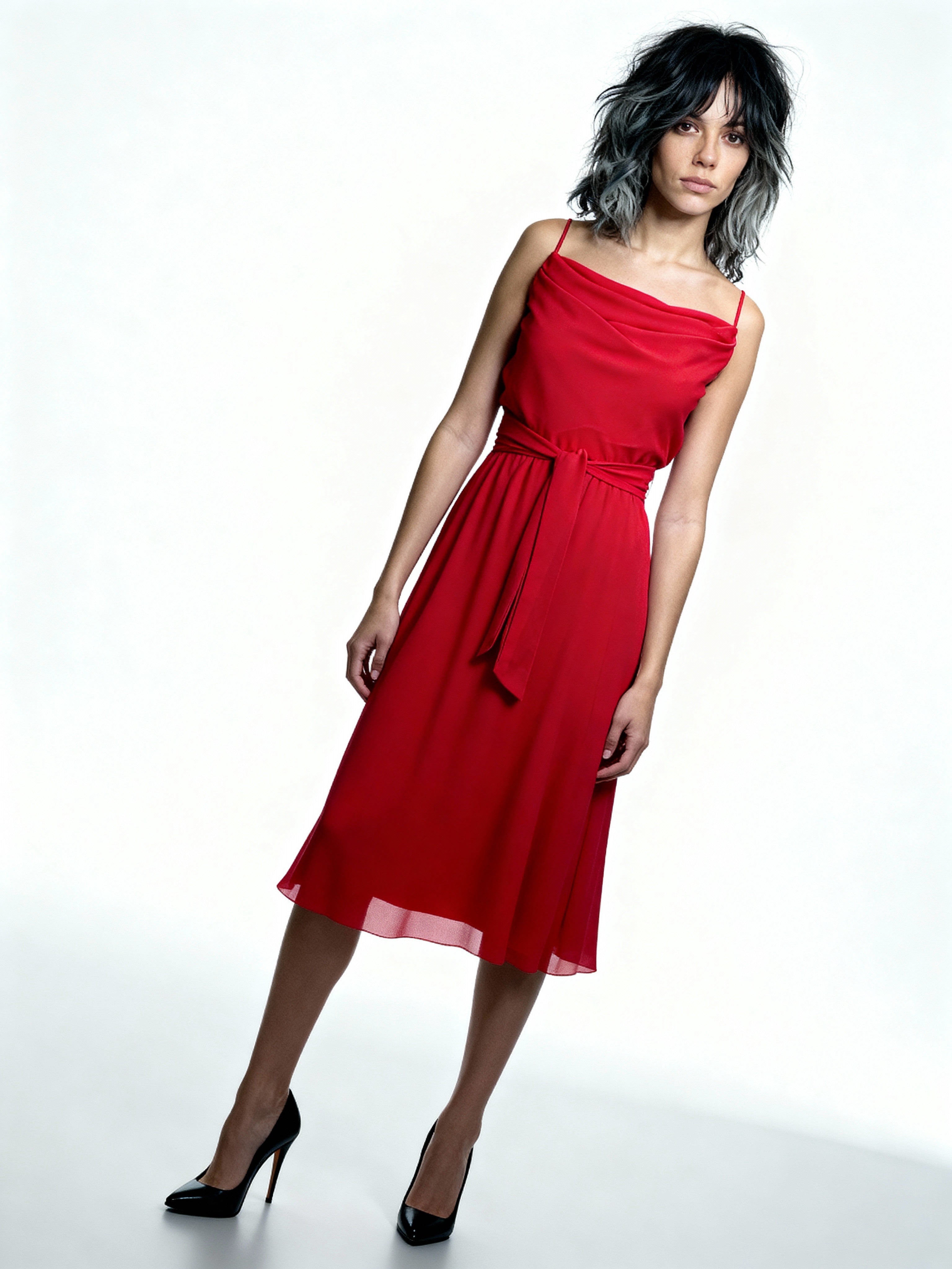 Gorgeous Bright Red Saks Fifth Avenue - Ferrali Preloved Dress UK 10 - 12